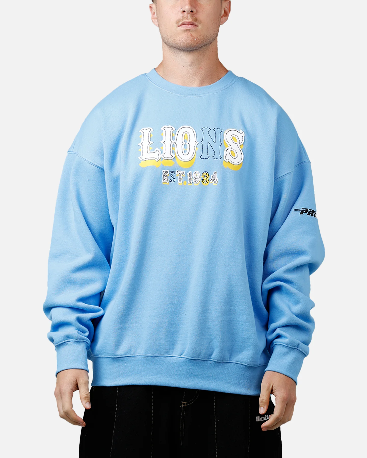 Pro Standard Detroit Lions Kickoff Crewneck Light Blue - Image 2