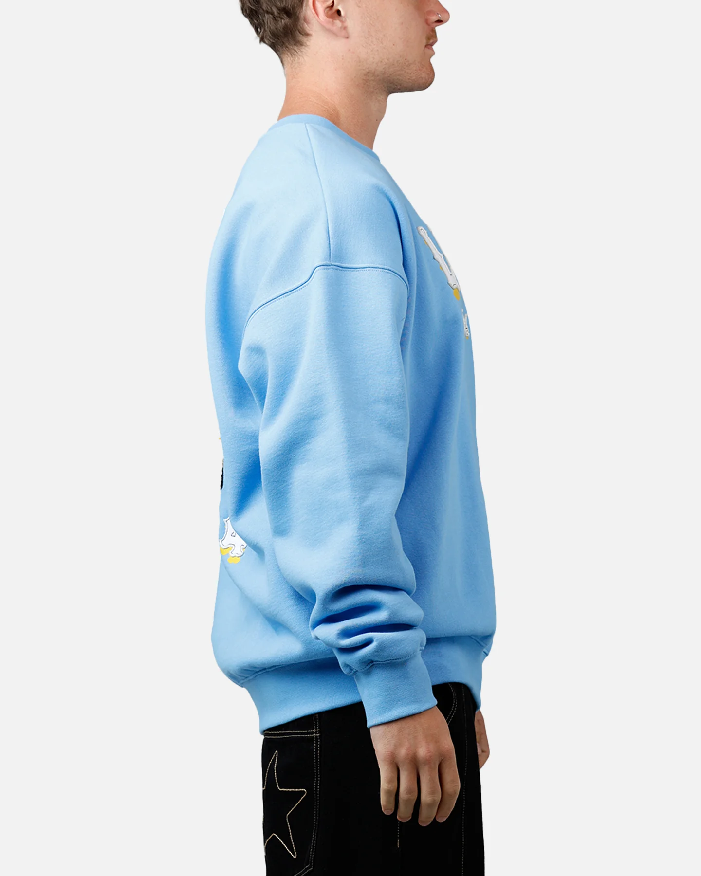 Pro Standard Detroit Lions Kickoff Crewneck Light Blue - Image 4