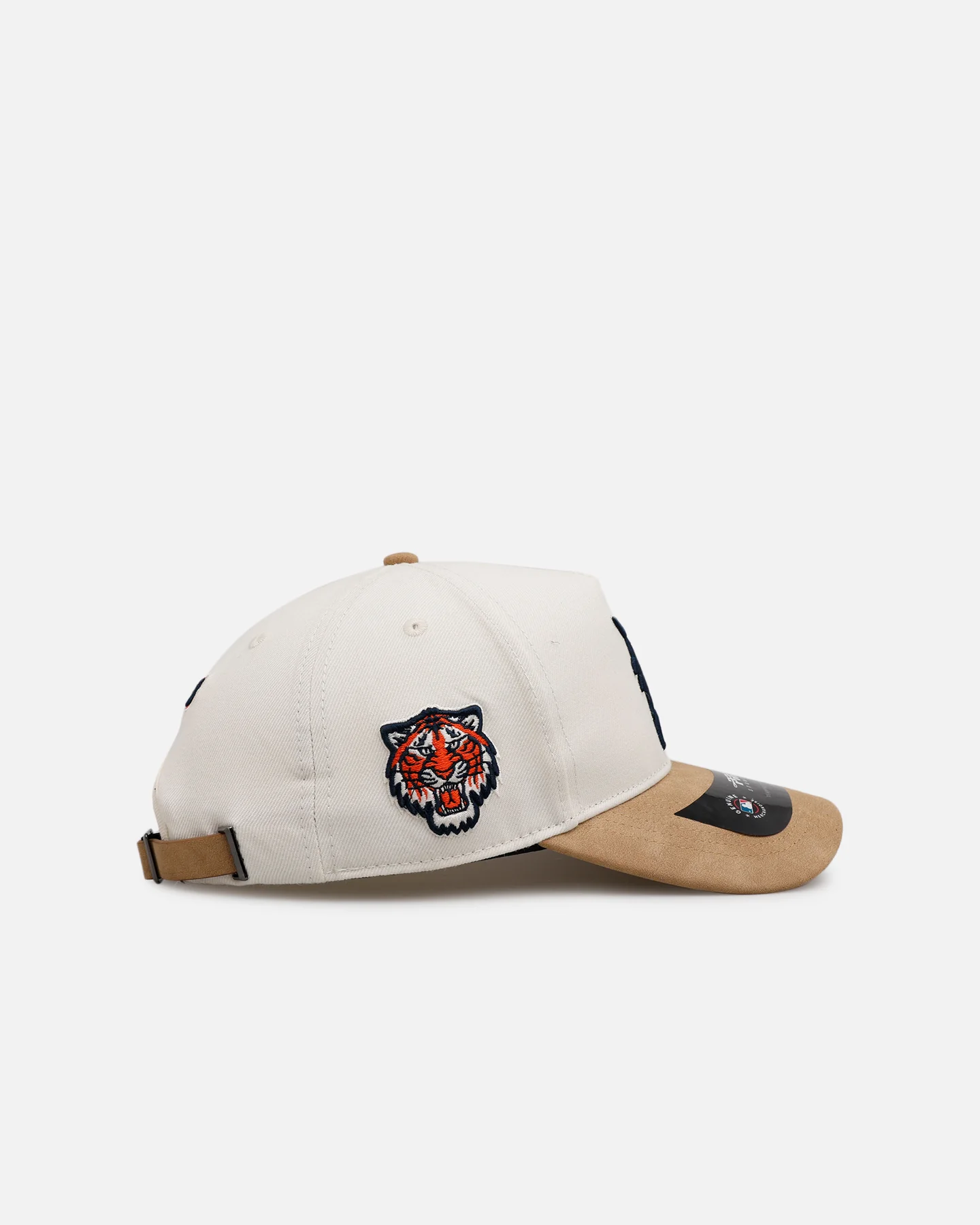 Pro Standard Detroit Tigers 'Signature Suede' Pro Pinch Strapback Eggshell - Image 4