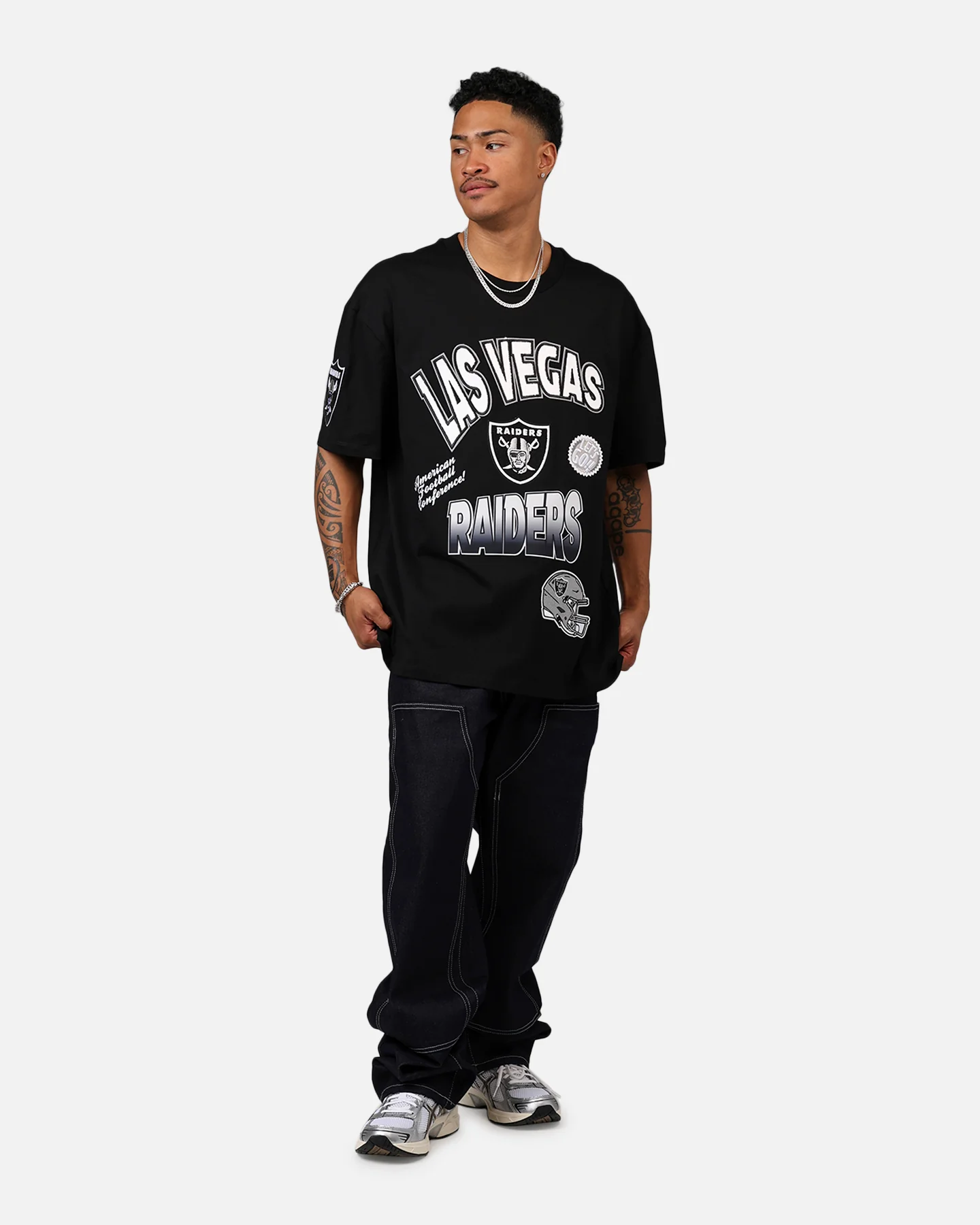 Pro Standard Las Vegas Raiders Turn It Up T-Shirt Black - Image 3
