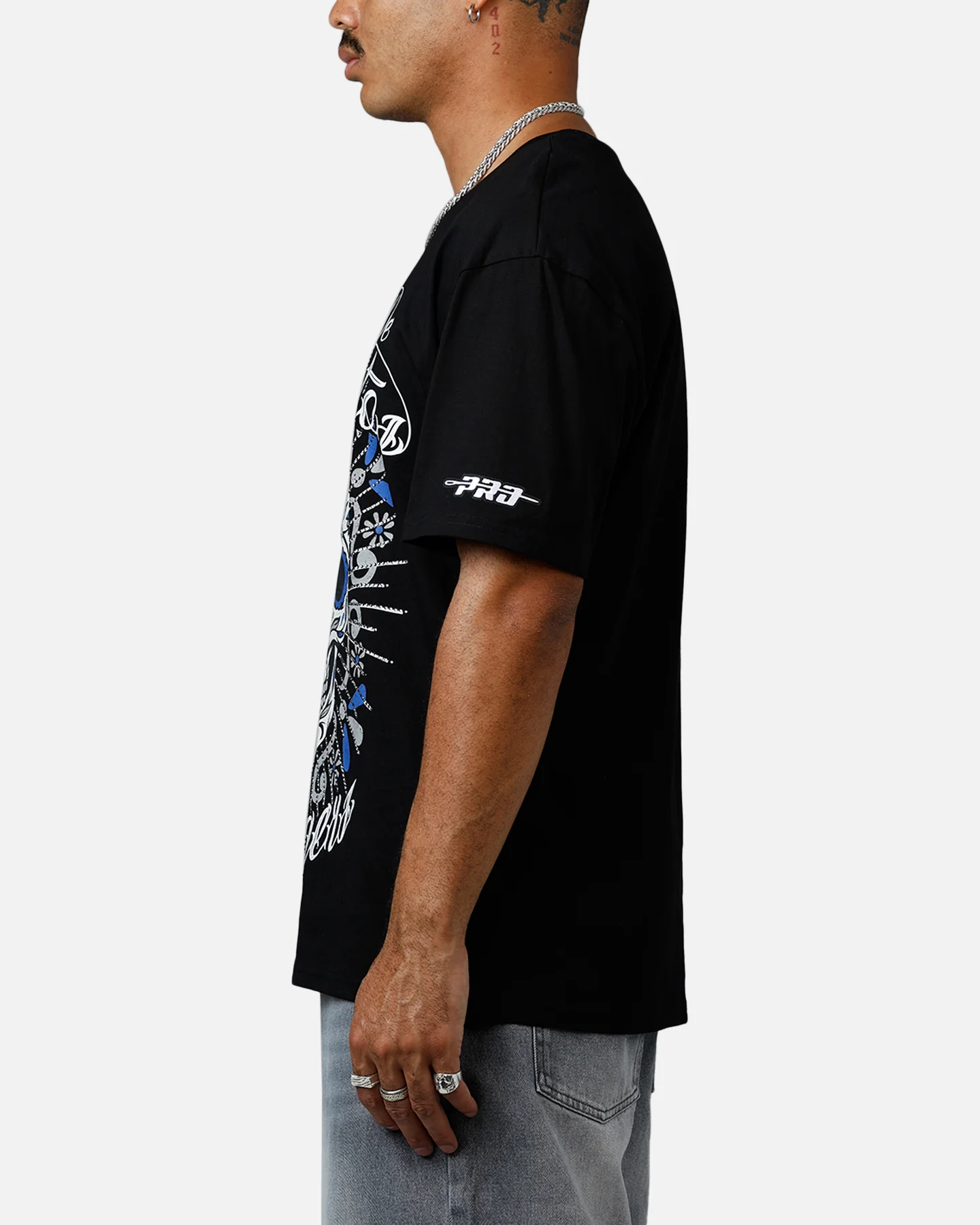 Pro Standard Los Angeles Dodgers Eternal Skull T-Shirt Black/Blue - Image 5