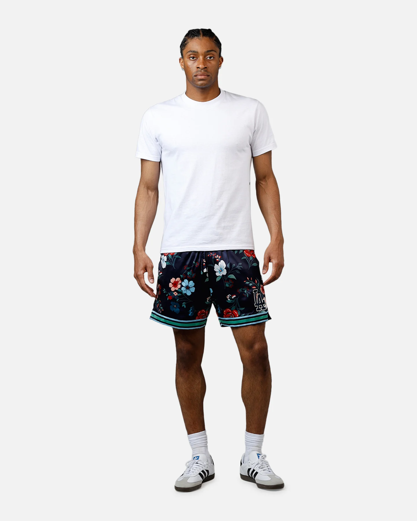 Pro Standard Los Angeles Dodgers Floral Shorts Navy - Image 2