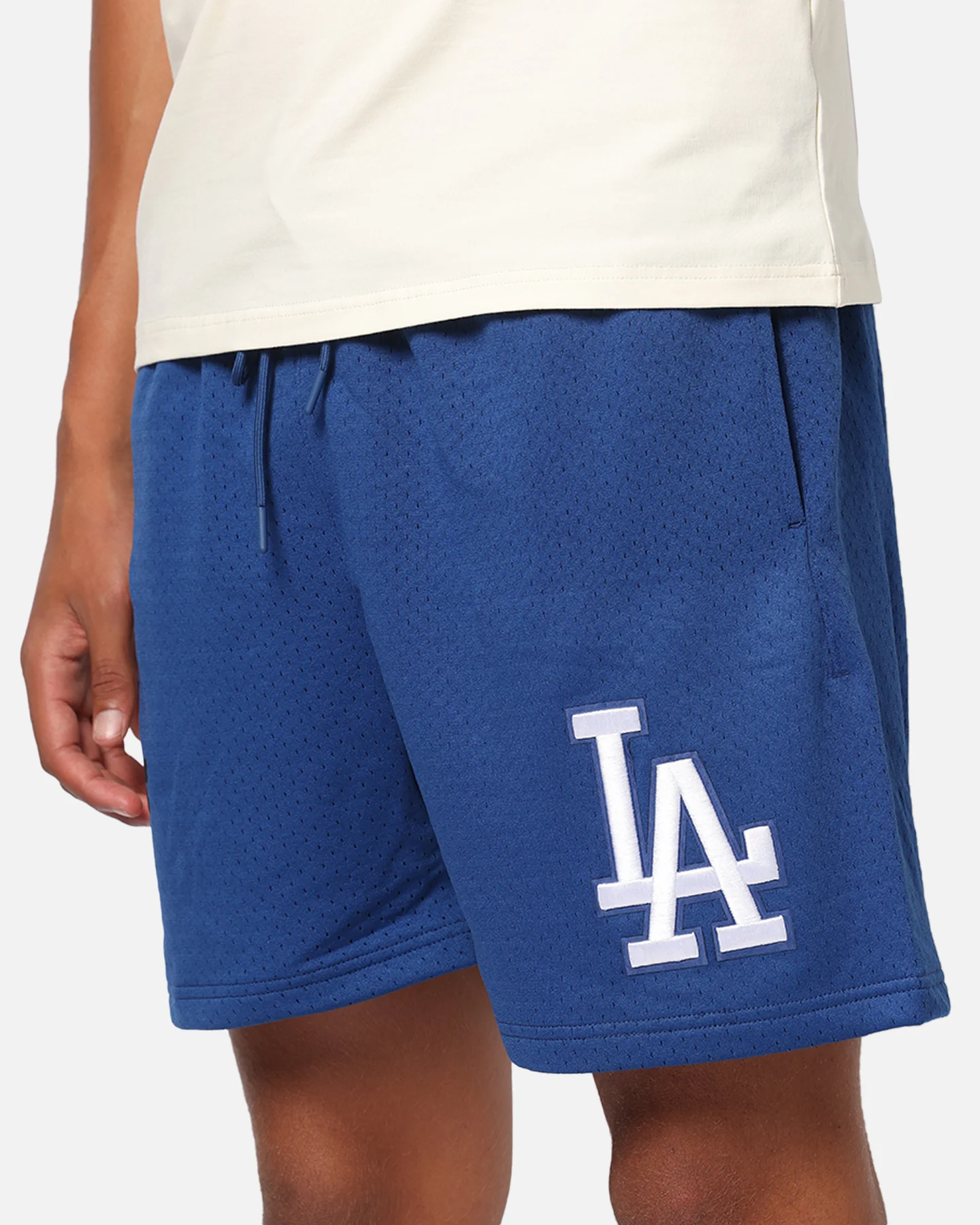 Pro Standard Los Angeles Dodgers Roses Mesh Shorts Dark Blue - Image 4