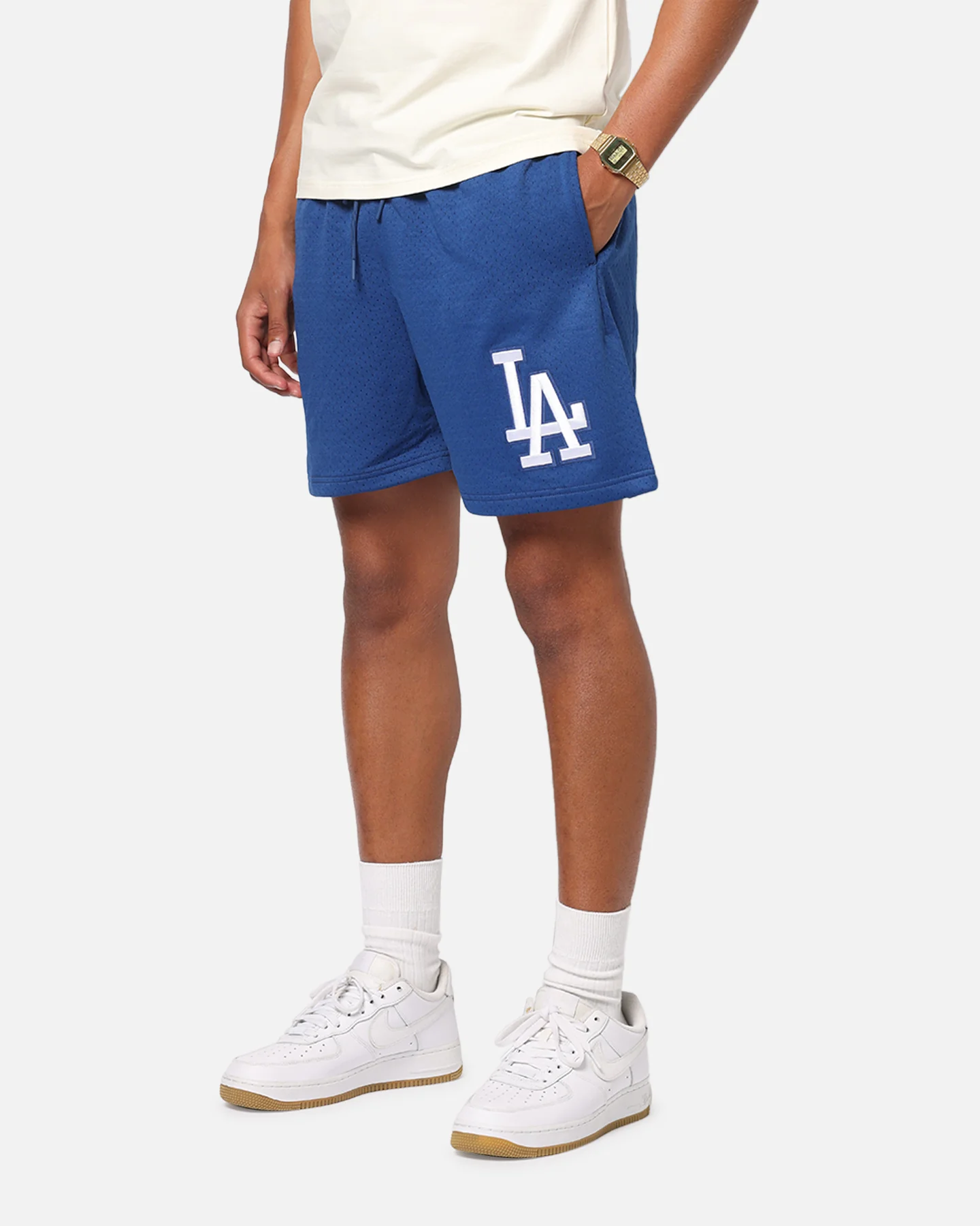 Pro Standard Los Angeles Dodgers Roses Mesh Shorts Dark Blue - Image 5