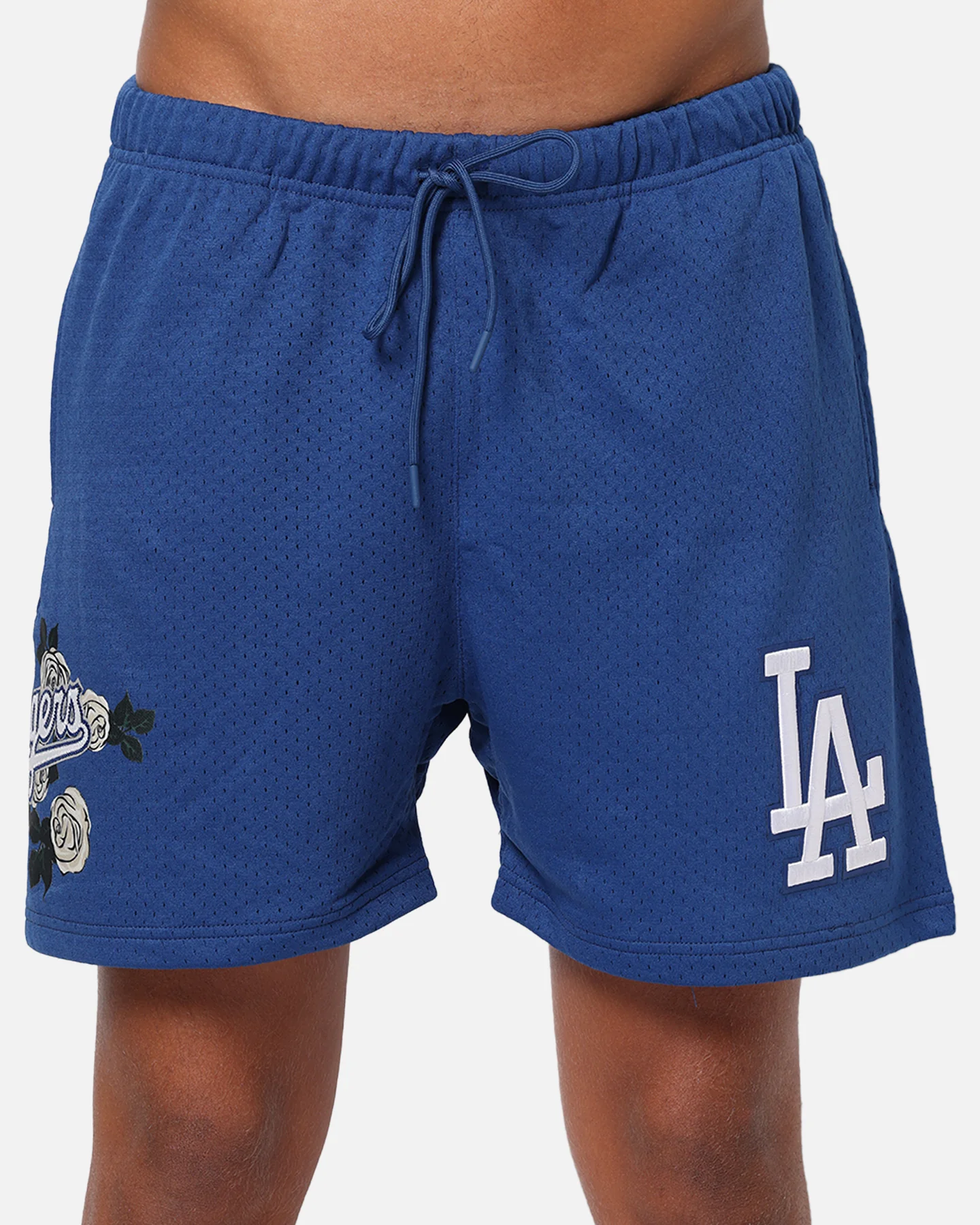 Pro Standard Los Angeles Dodgers Roses Mesh Shorts Dark Blue - Image 7