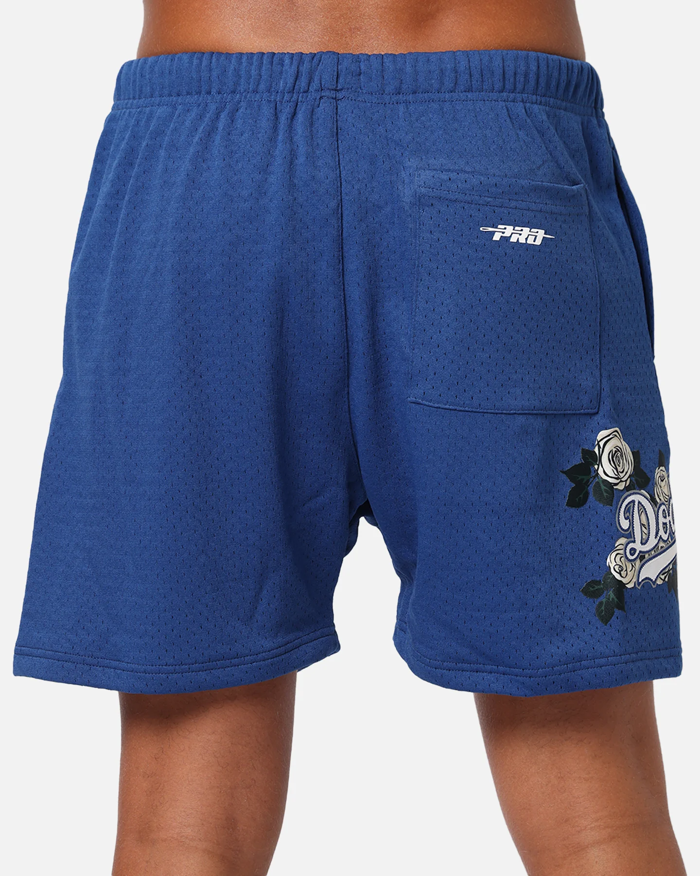 Pro Standard Los Angeles Dodgers Roses Mesh Shorts Dark Blue - Image 8