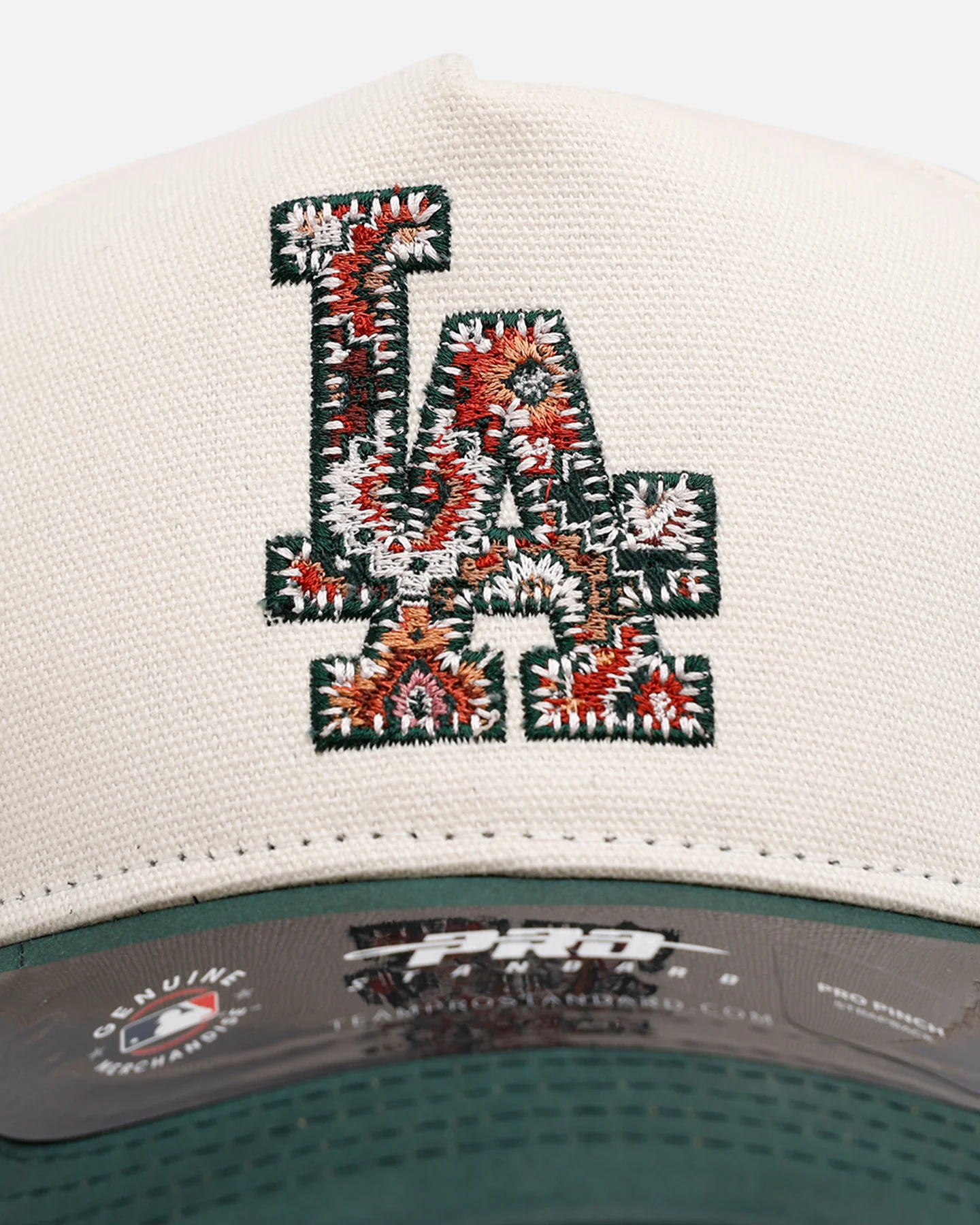 Pro Standard Los Angeles Dodgers 'Tapestry 2.0' Pinch Front Strapback Dark Green - Image 6