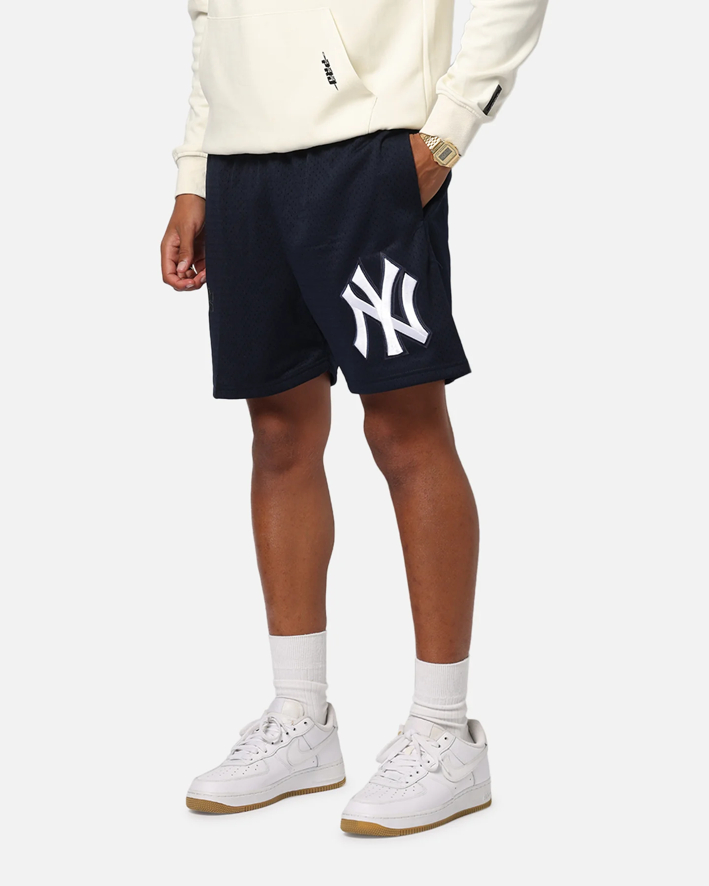 Pro Standard New York Yankees Roses Mesh Shorts Navy - Image 6