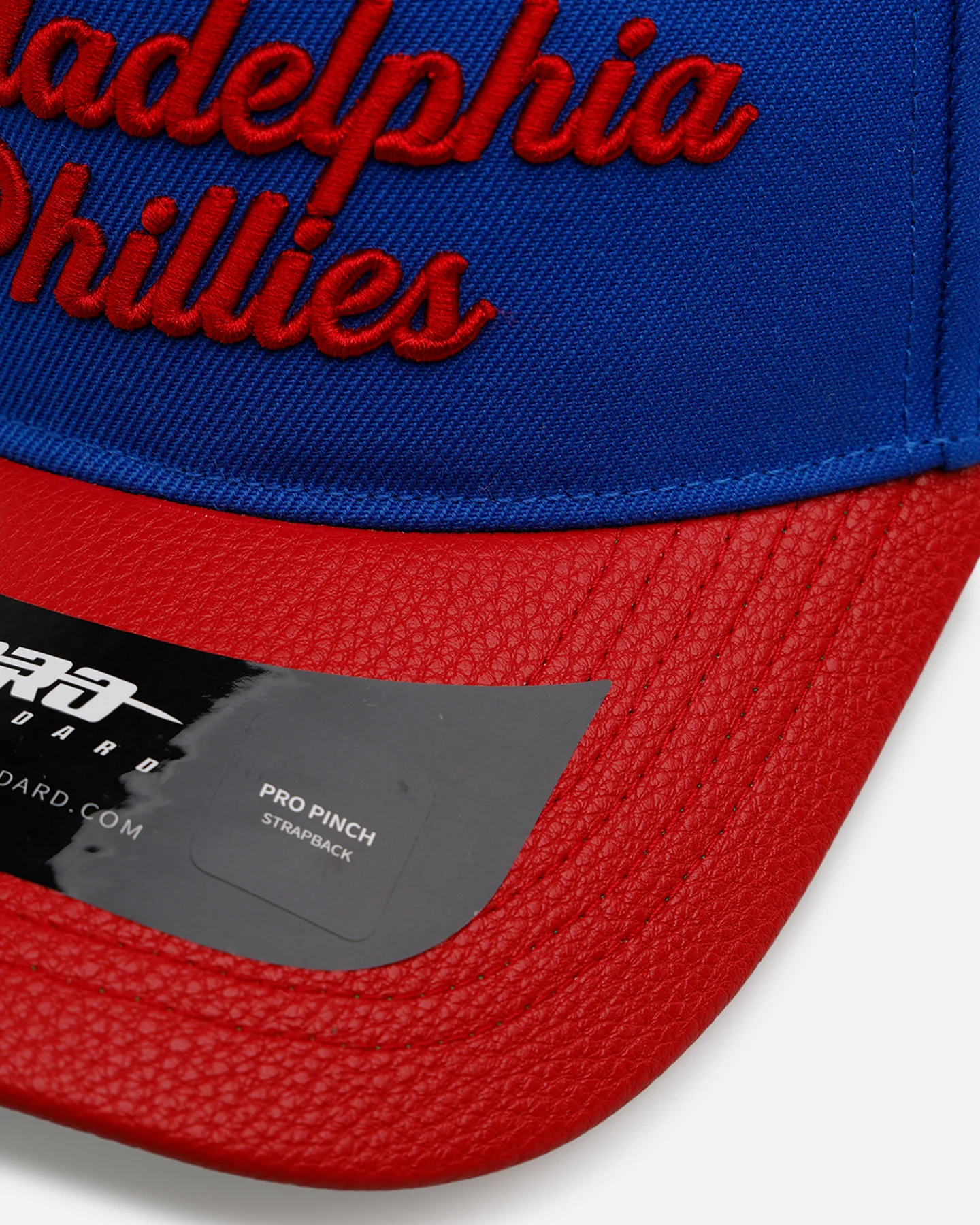 Pro Standard Philadelphia Phillies 'Sovenir' Pinch Front Strapback Blue/Red - Image 2
