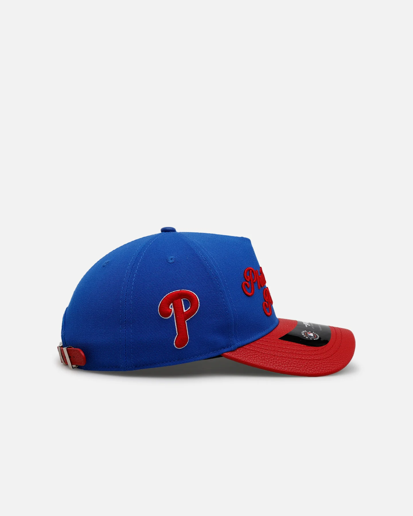 Pro Standard Philadelphia Phillies 'Sovenir' Pinch Front Strapback Blue/Red - Image 4