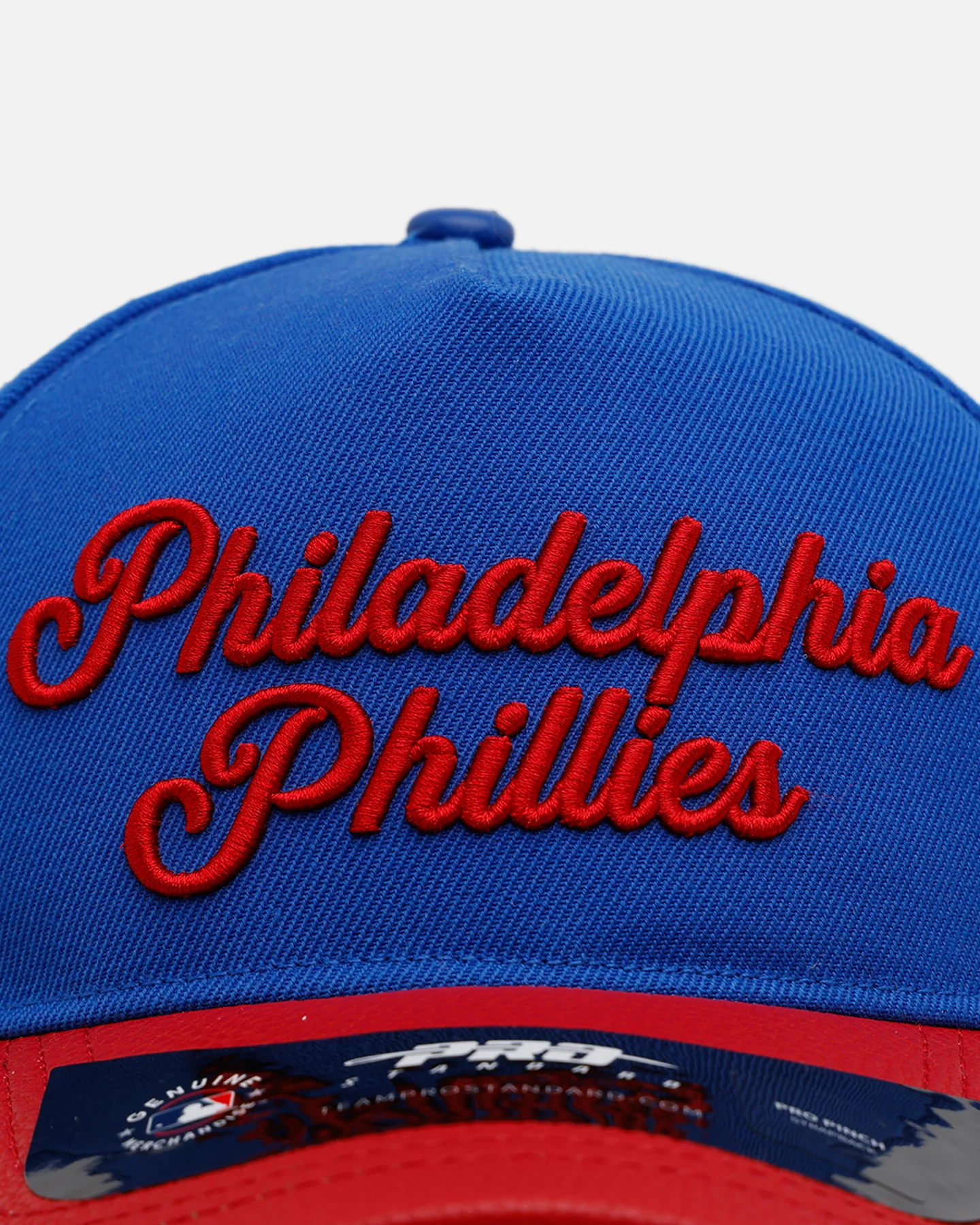 Pro Standard Philadelphia Phillies 'Sovenir' Pinch Front Strapback Blue/Red - Image 6