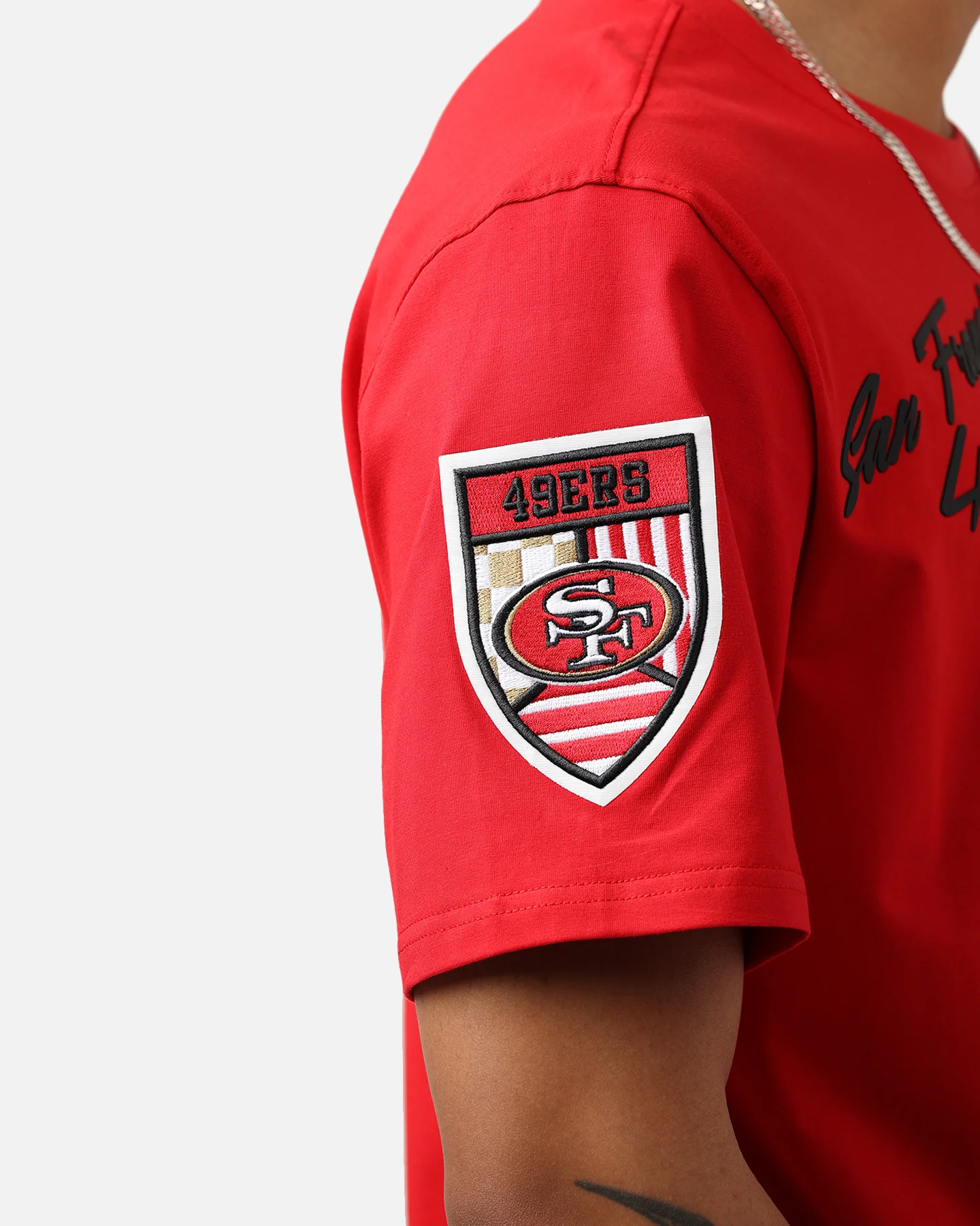 Pro Standard San Francisco 49ers Fast Lane SJ T-Shirt Red - Image 8