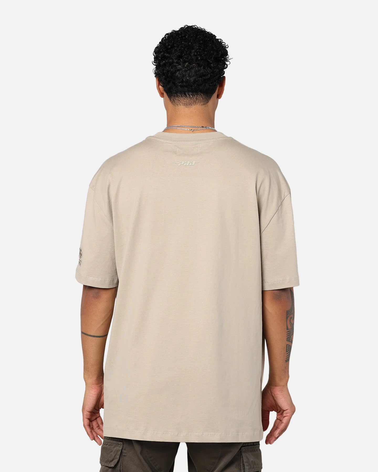 Pro Standard Vegas Golden Knights Drop Shoulder T-Shirt Taupe - Image 3