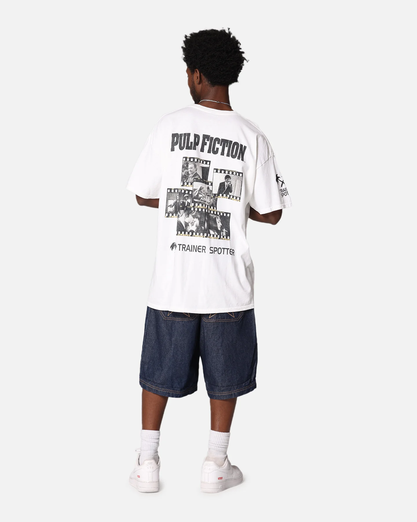 Pulp Fiction Montage T-Shirt White Vintage - Image 3