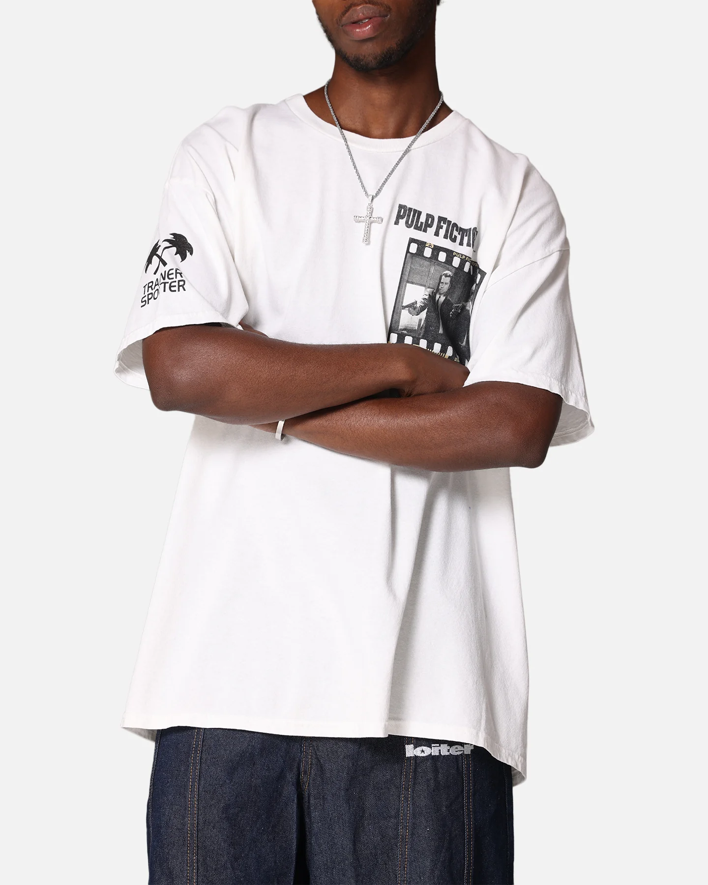 Pulp Fiction Montage T-Shirt White Vintage - Image 7