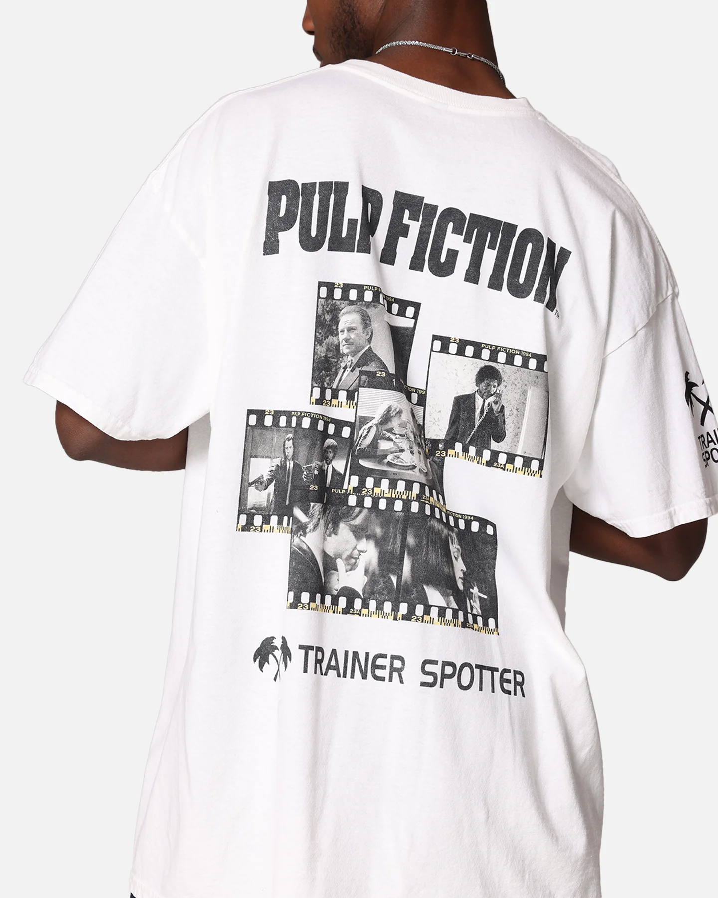 Pulp Fiction Montage T-Shirt White Vintage - Image 8