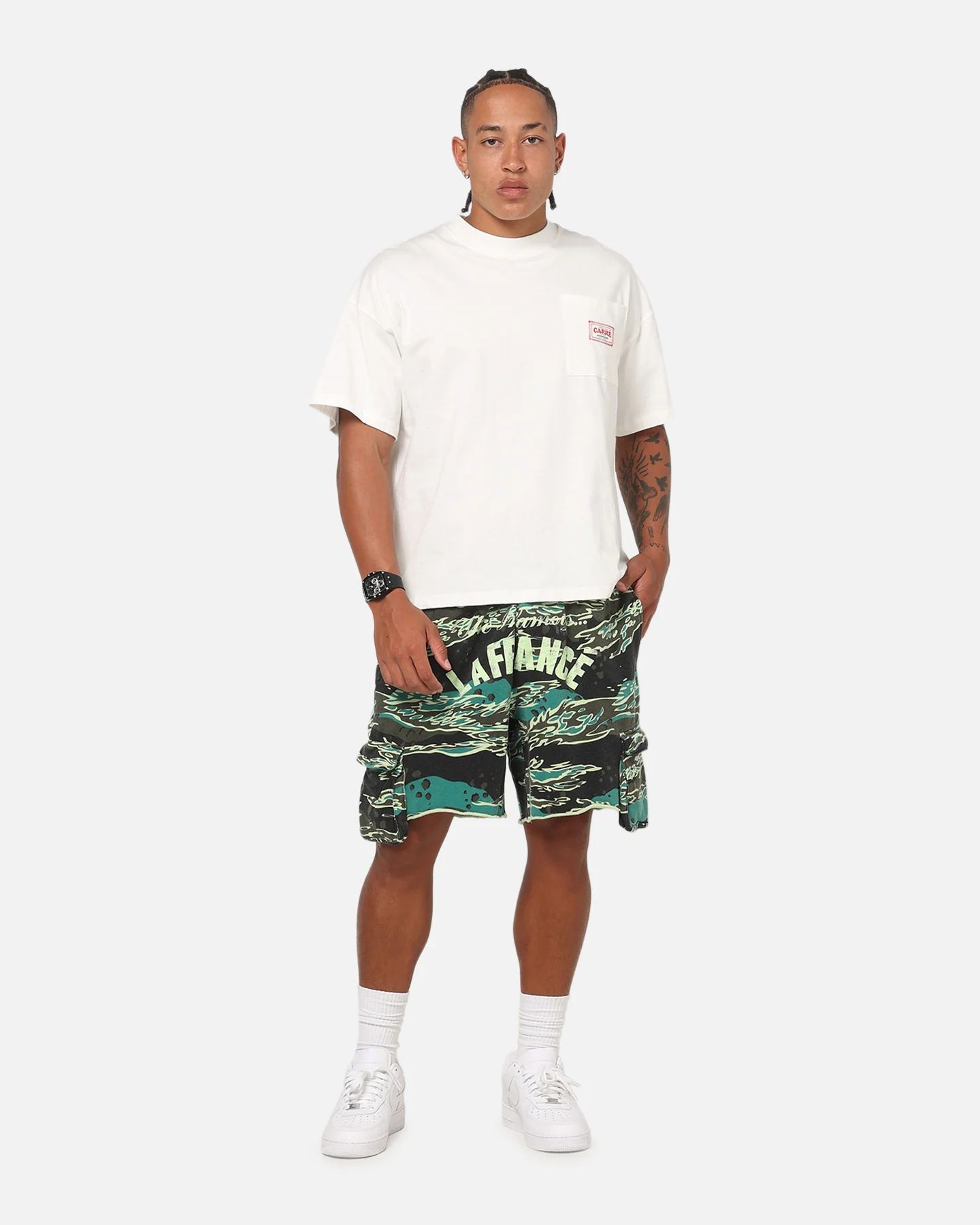 Puma LaFrance Supply Terry Shorts Green - Image 2