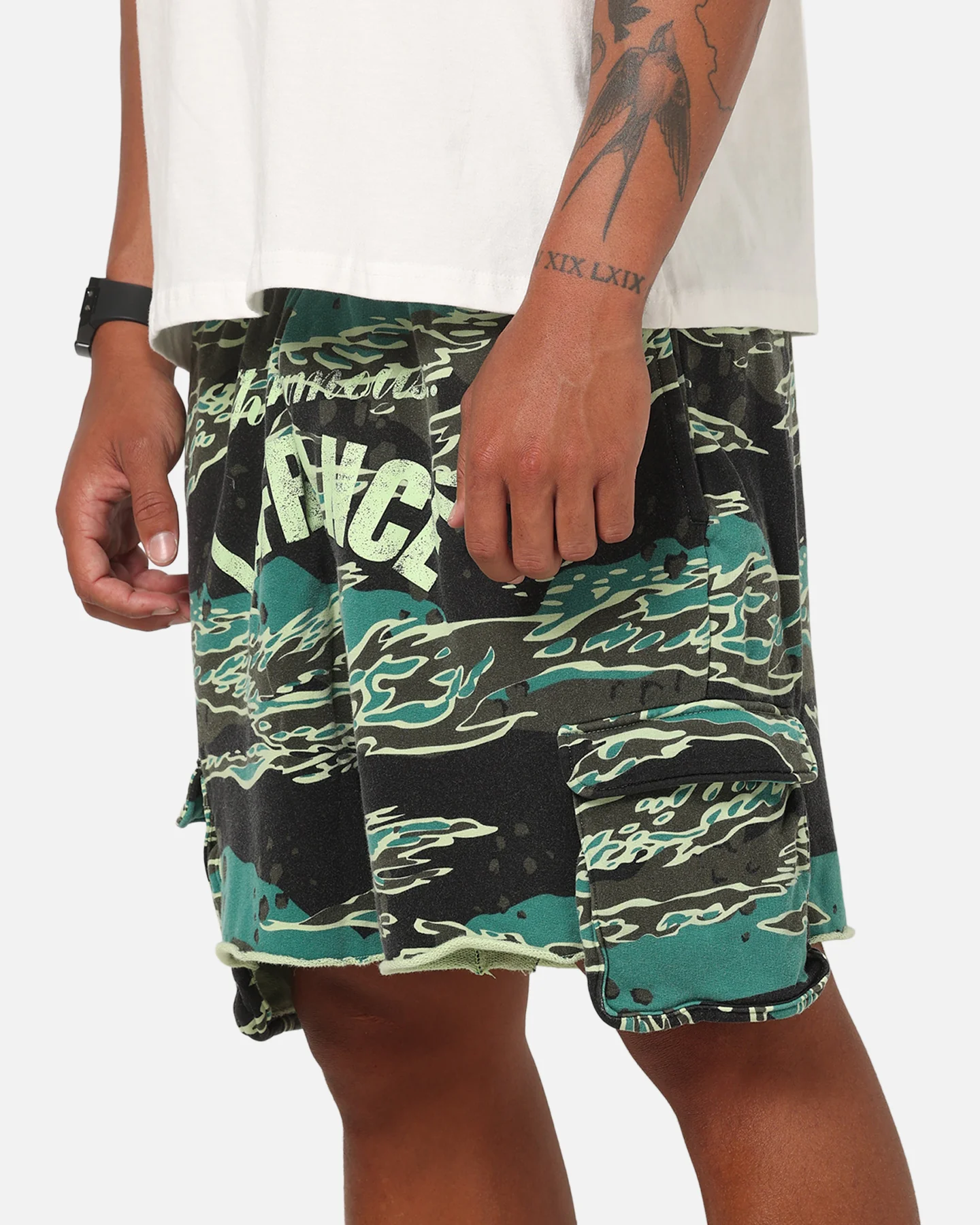 Puma LaFrance Supply Terry Shorts Green - Image 3