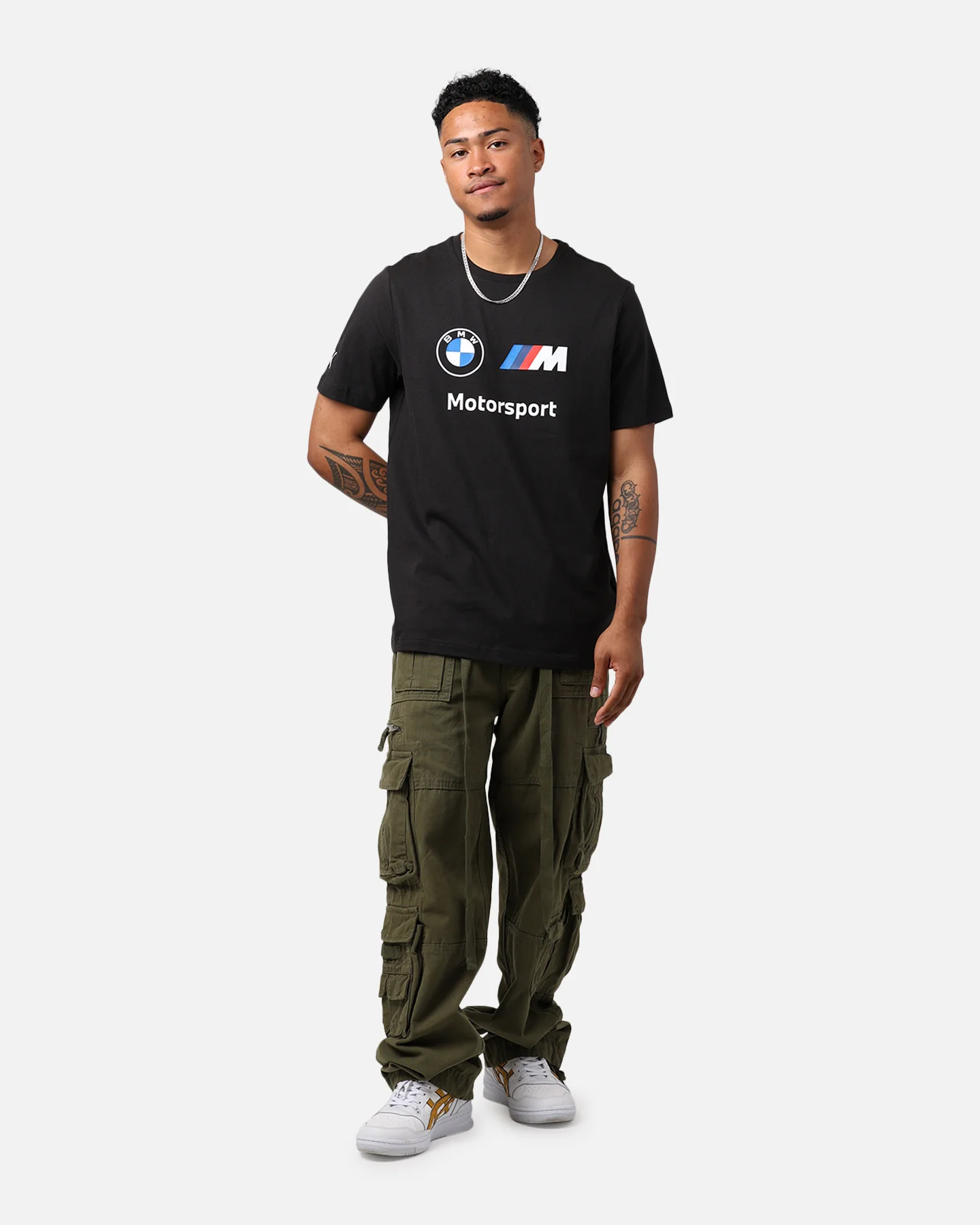 Puma X BMW MMS Essential Logo T-Shirt Puma Black - Image 3
