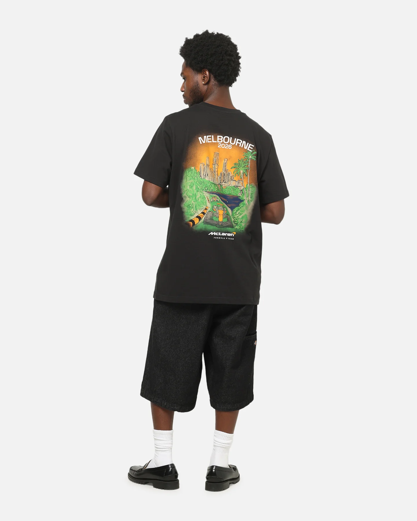Puma X Mclaren Melbourne T-Shirt Black - Image 3