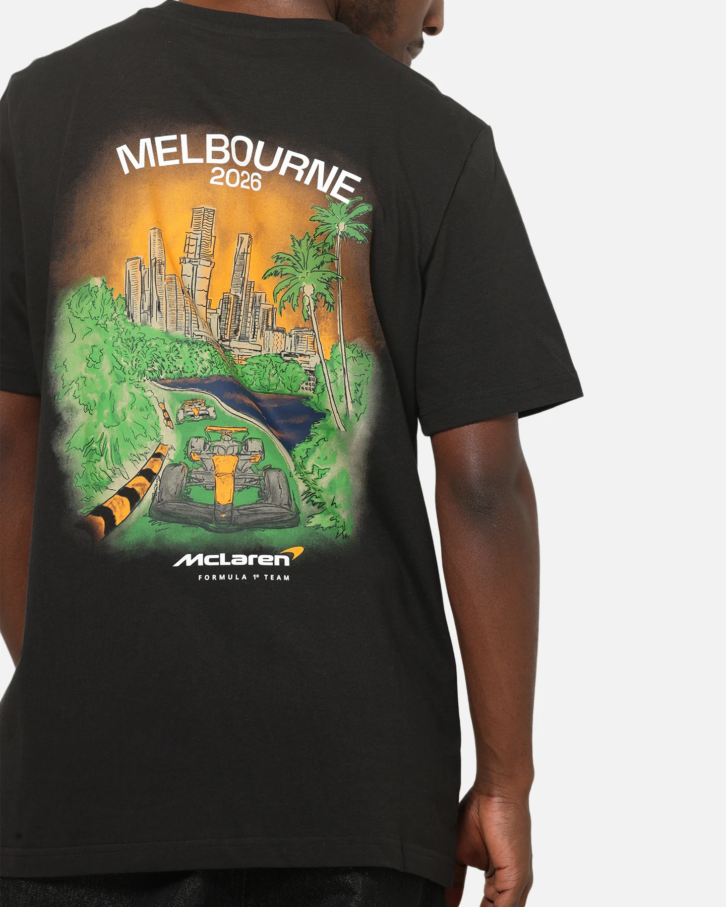 Puma X Mclaren Melbourne T-Shirt Black - Image 7
