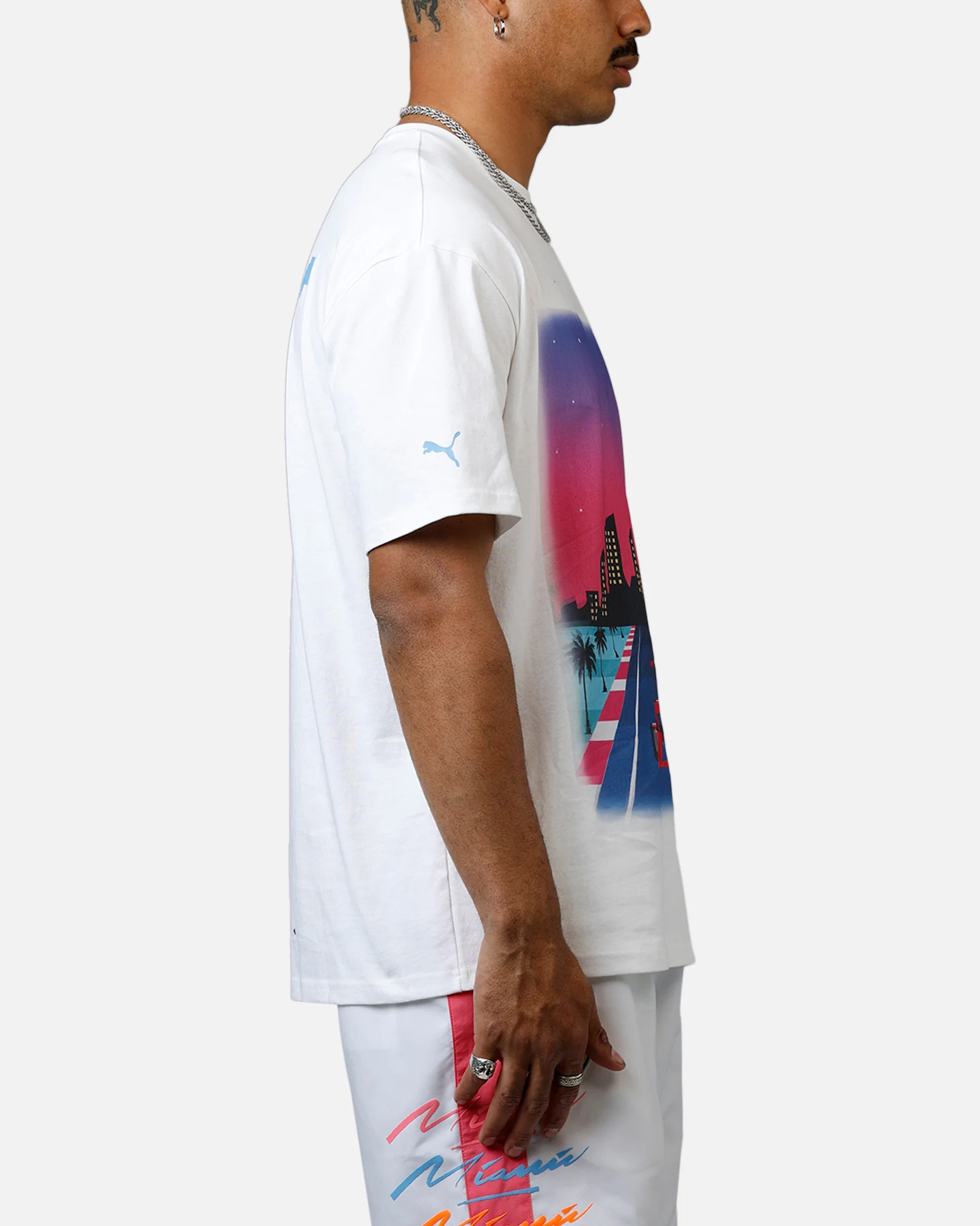 Puma x Scuderia Ferrari Sketches Graphics T-Shirt White - Image 4