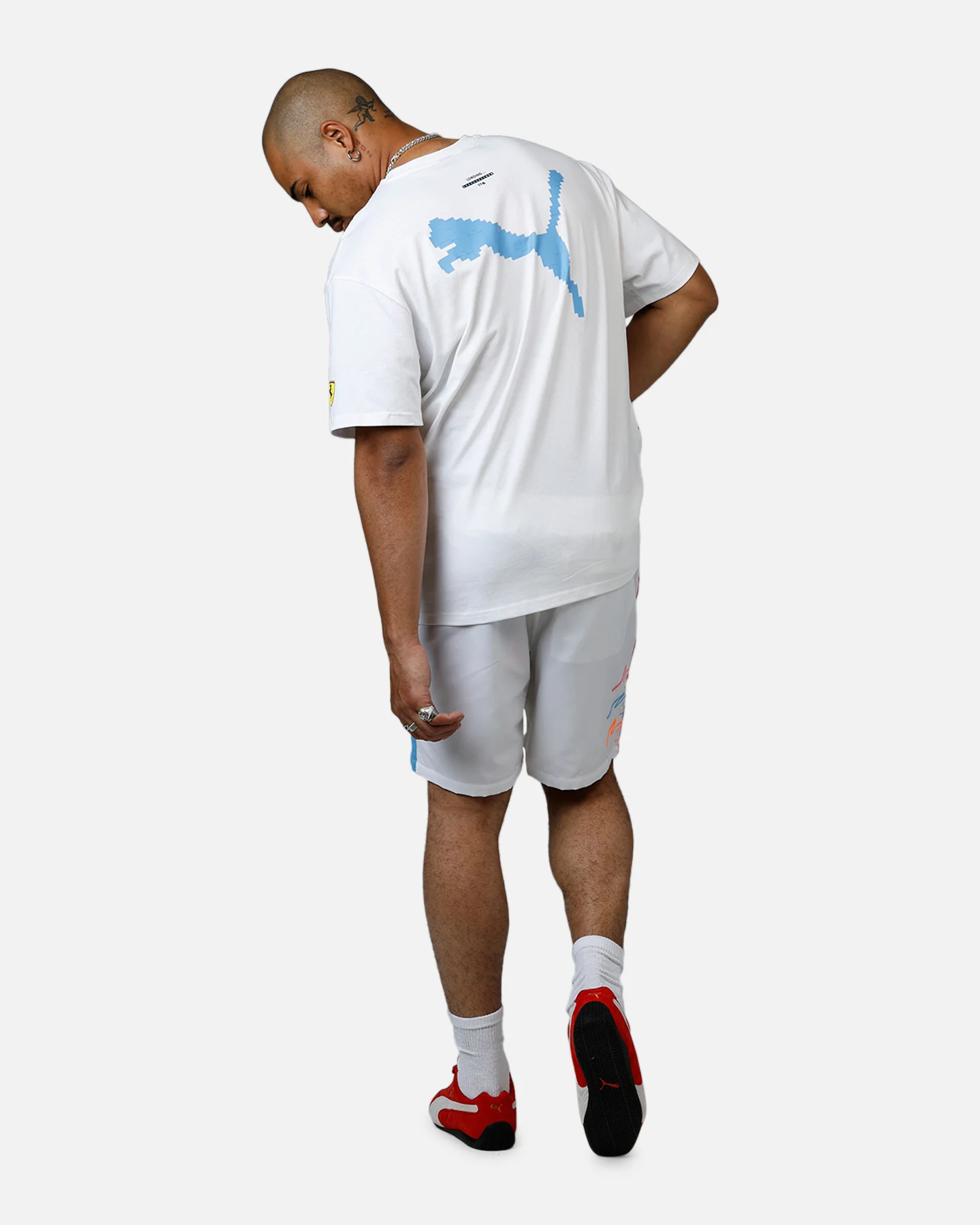 Puma x Scuderia Ferrari Sketches Graphics T-Shirt White - Image 6