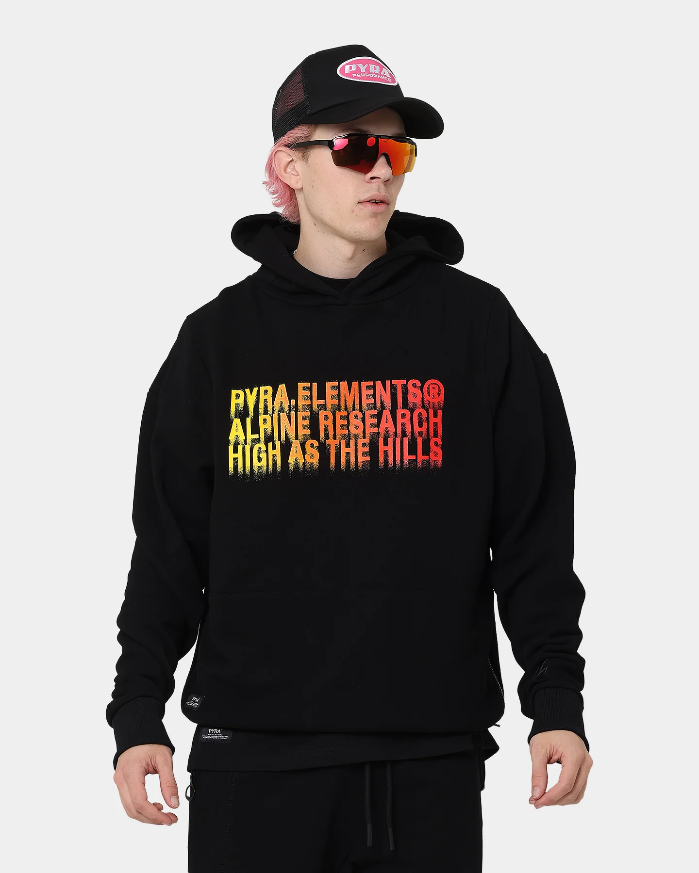 PYRA High Hills Hoodie Black/Orange