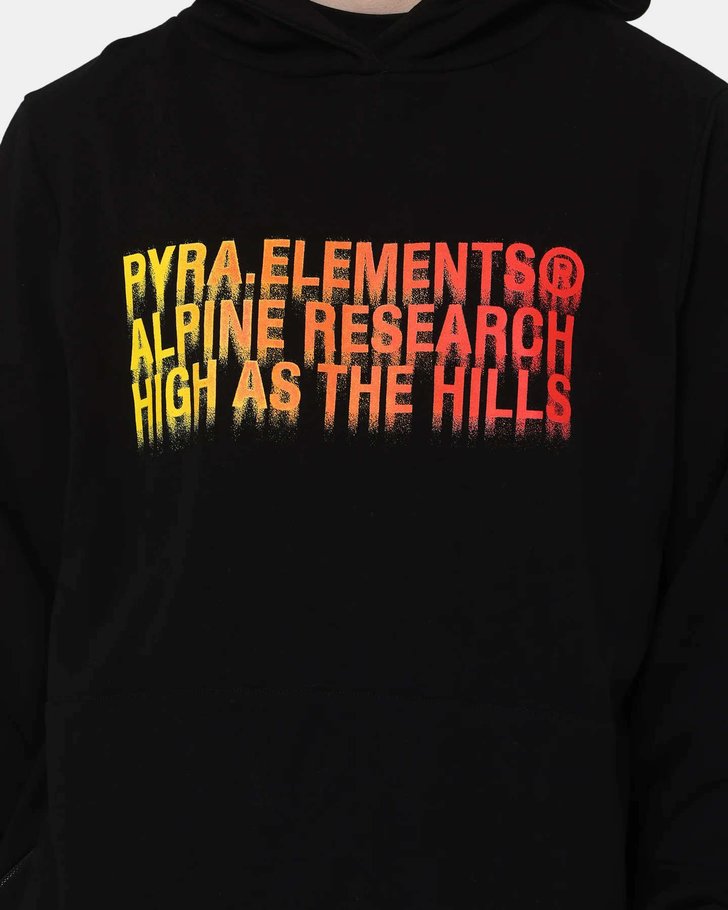PYRA High Hills Hoodie Black/Orange - Image 3