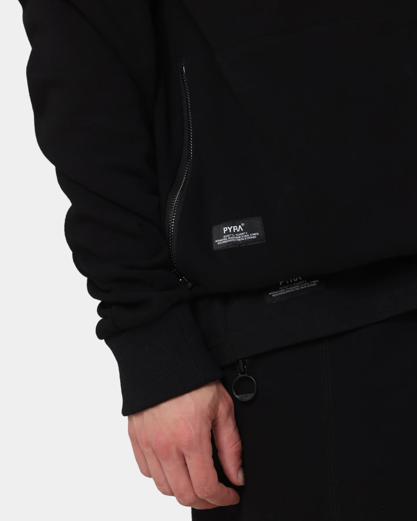 PYRA High Hills Hoodie Black/Orange - Image 7