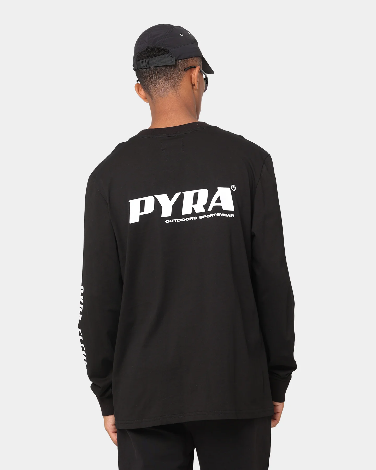 PYRA Legacy Long Sleeve T-Shirt Black/White - Image 2