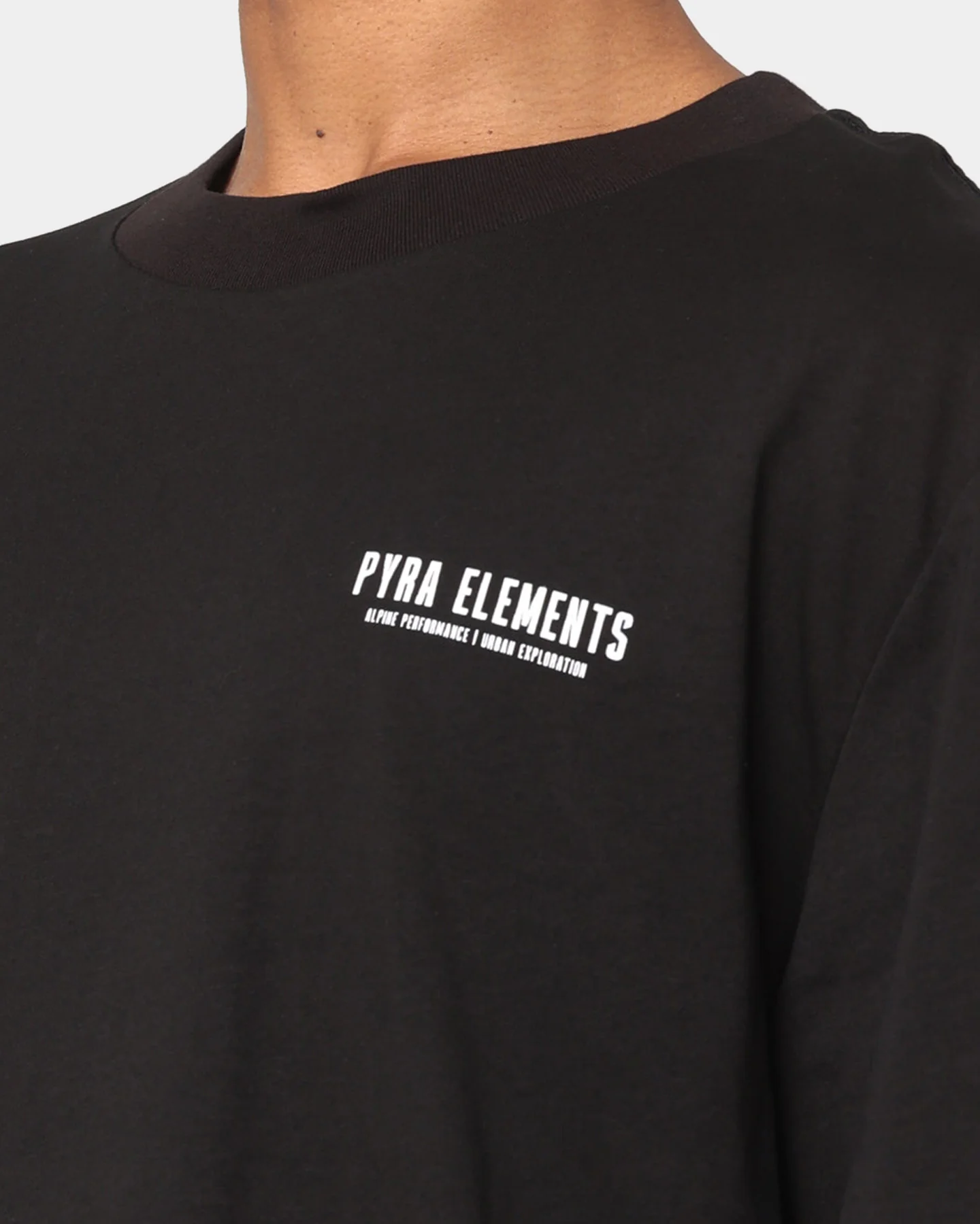 PYRA Legacy Long Sleeve T-Shirt Black/White - Image 4
