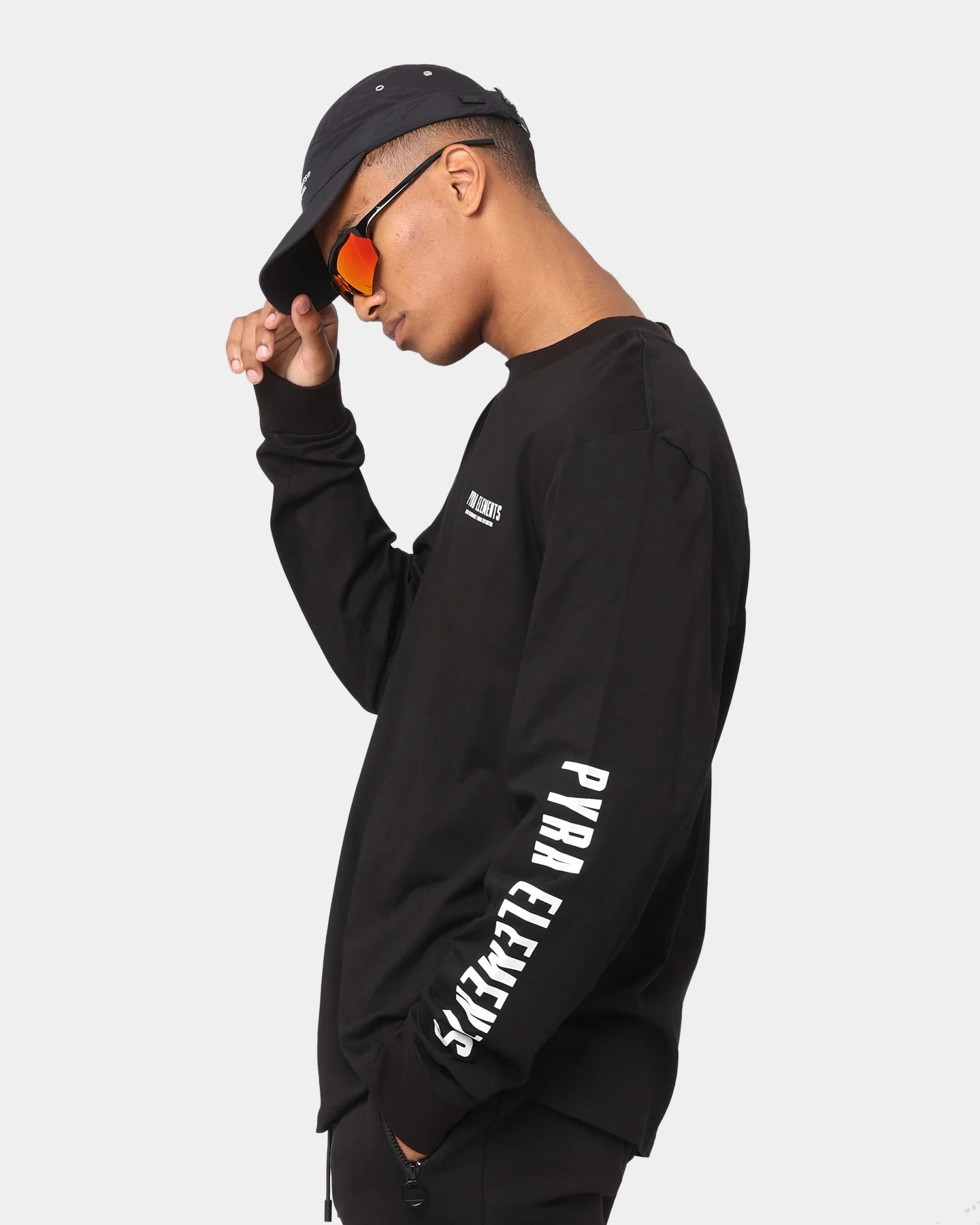 PYRA Legacy Long Sleeve T-Shirt Black/White - Image 7