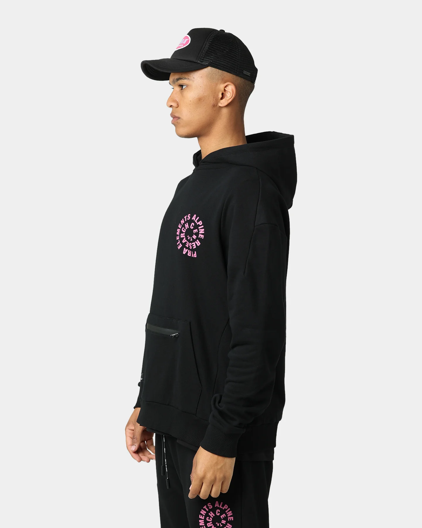 Pyra Spin Out Hoodie Black/Purple - Image 6