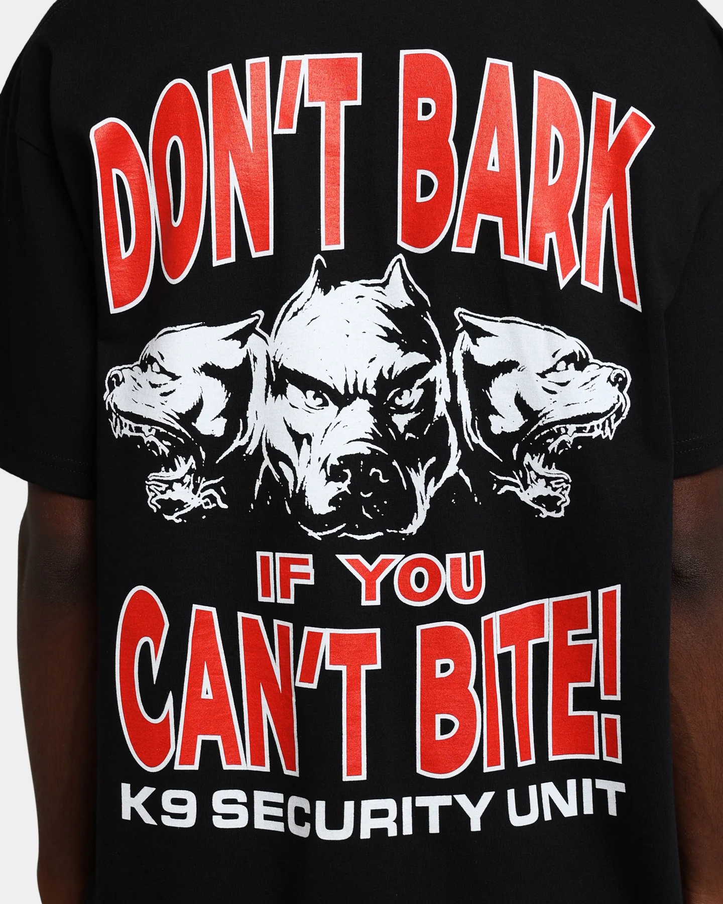 Rats Get Fat Don't Bark T-Shirt Black - Image 3