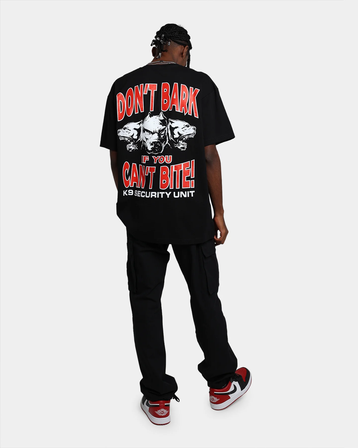 Rats Get Fat Don't Bark T-Shirt Black - Image 4