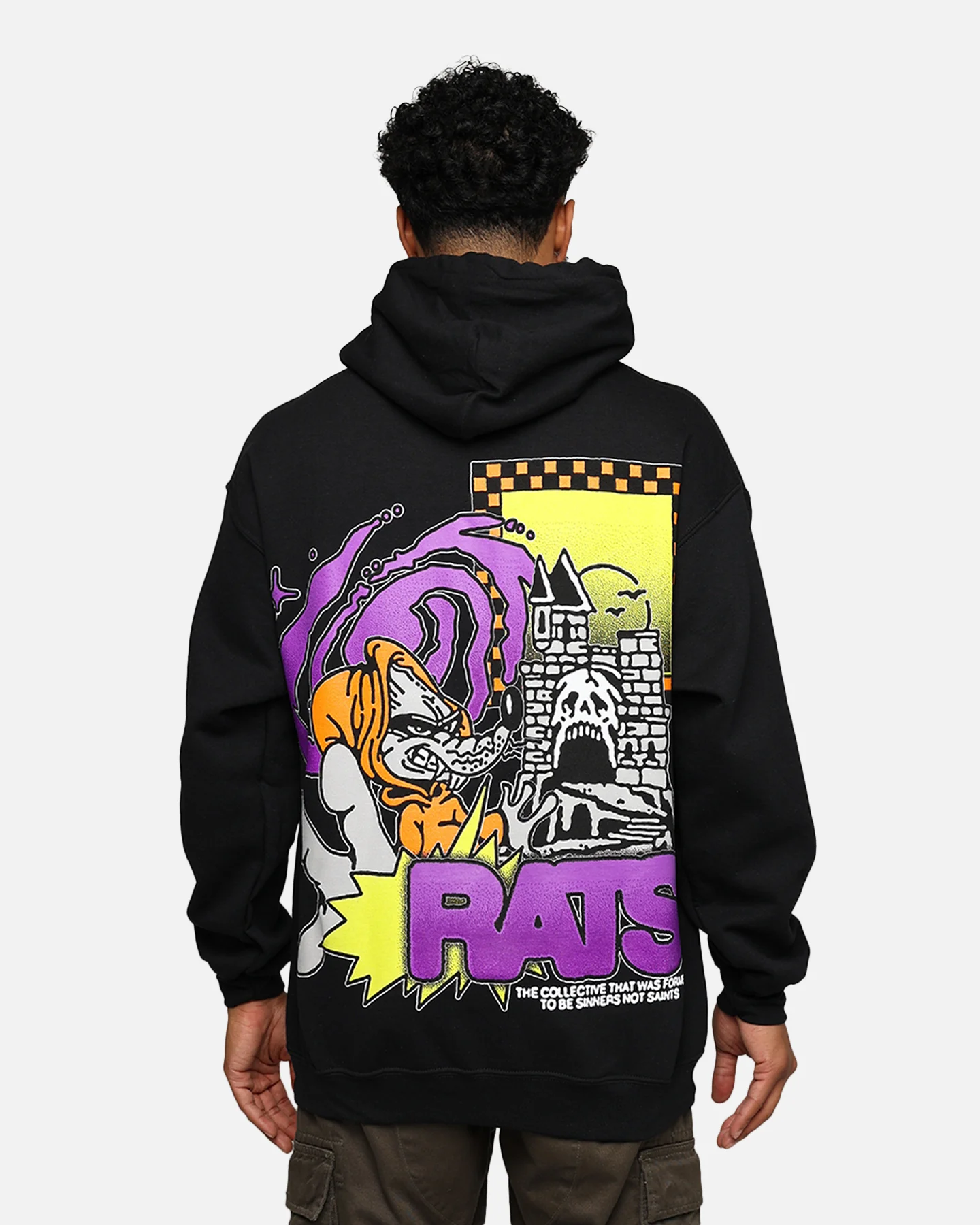 Rats Get Fat Ratpack Hoodie Black - Image 5