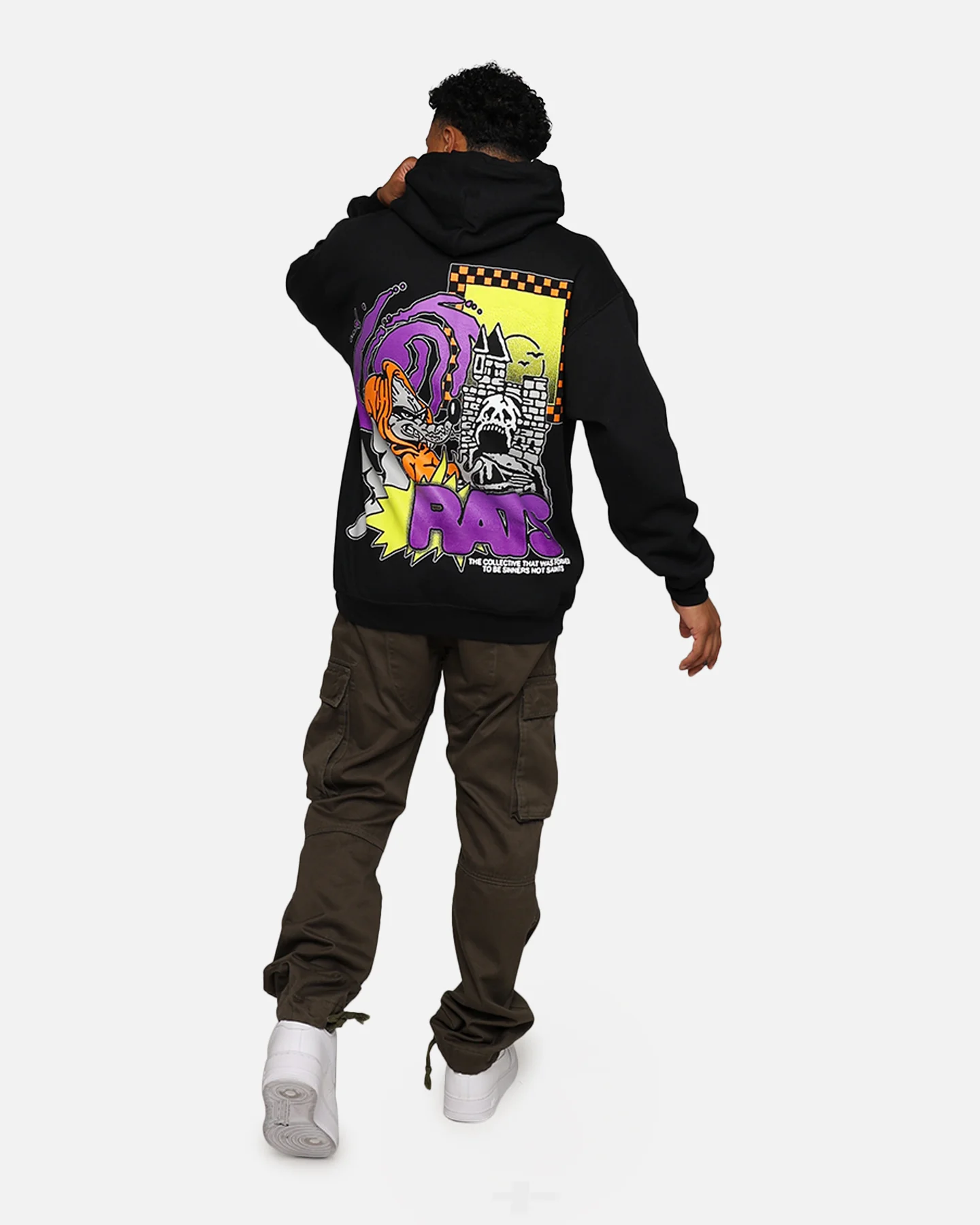 Rats Get Fat Ratpack Hoodie Black - Image 8