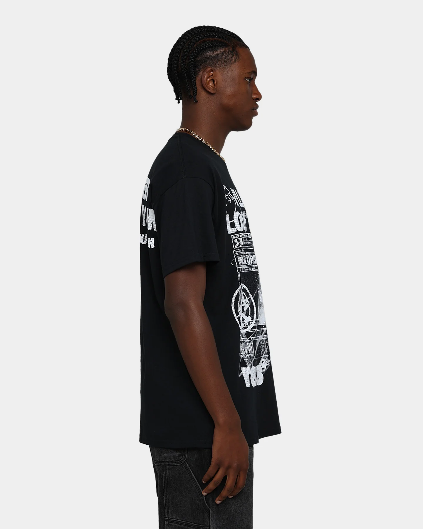 Rats Get Fat Rats Pain T-Shirt Black - Image 6