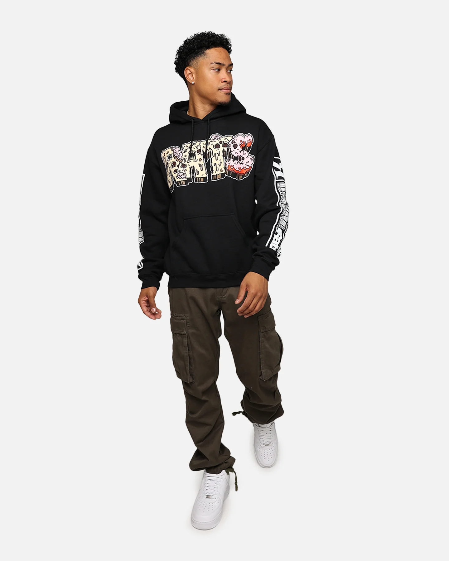 Rats Get Fat Ratty The 13th Hoodie Black - Image 3