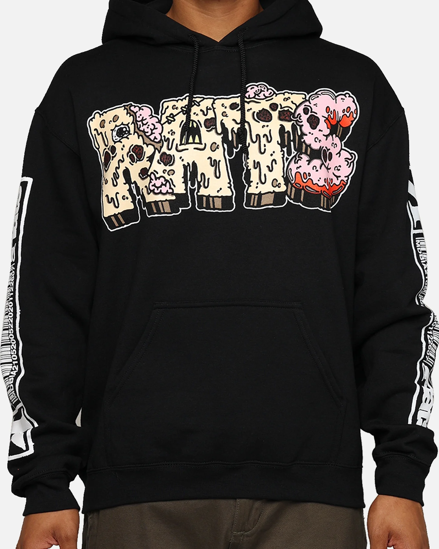 Rats Get Fat Ratty The 13th Hoodie Black - Image 4