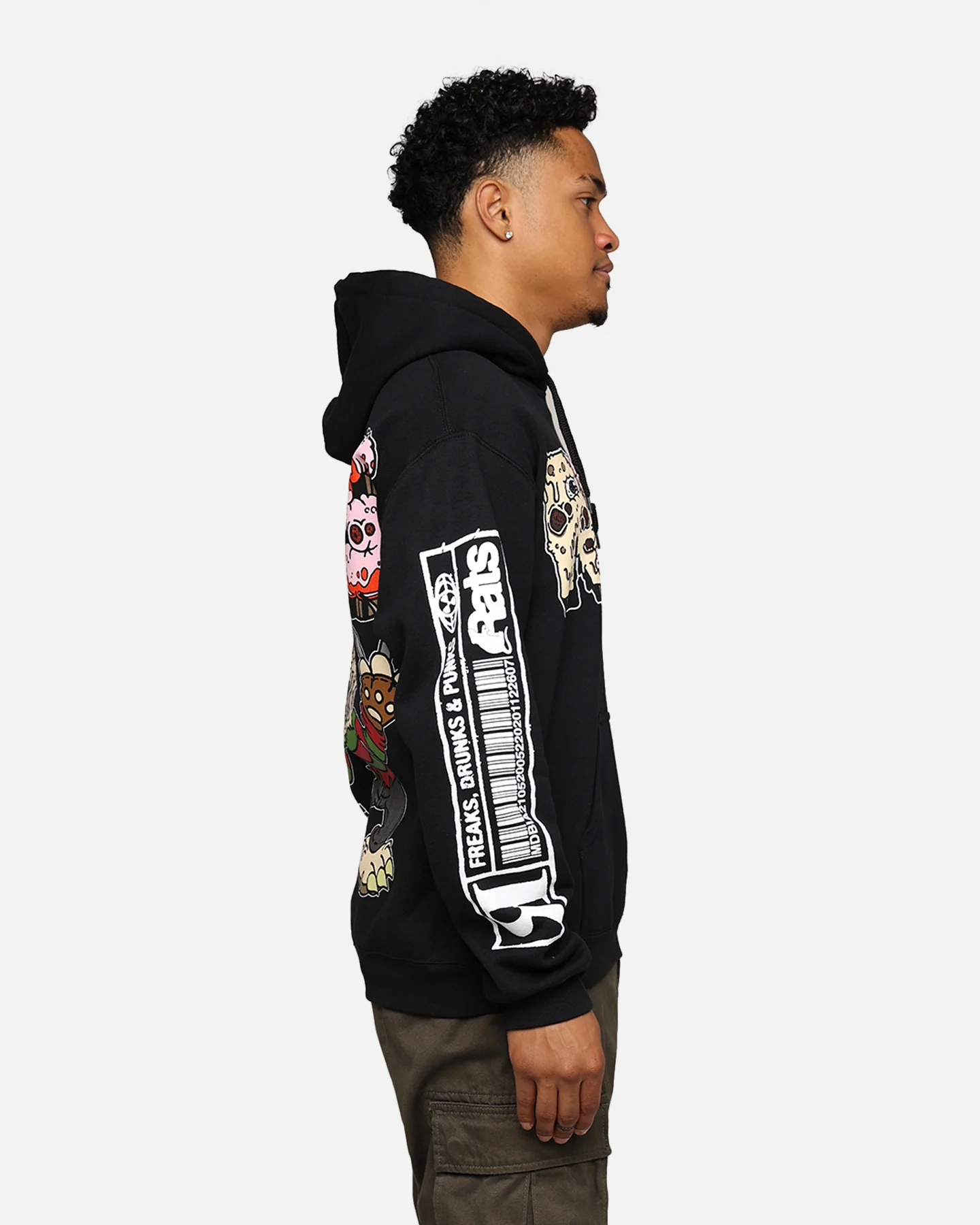 Rats Get Fat Ratty The 13th Hoodie Black - Image 6