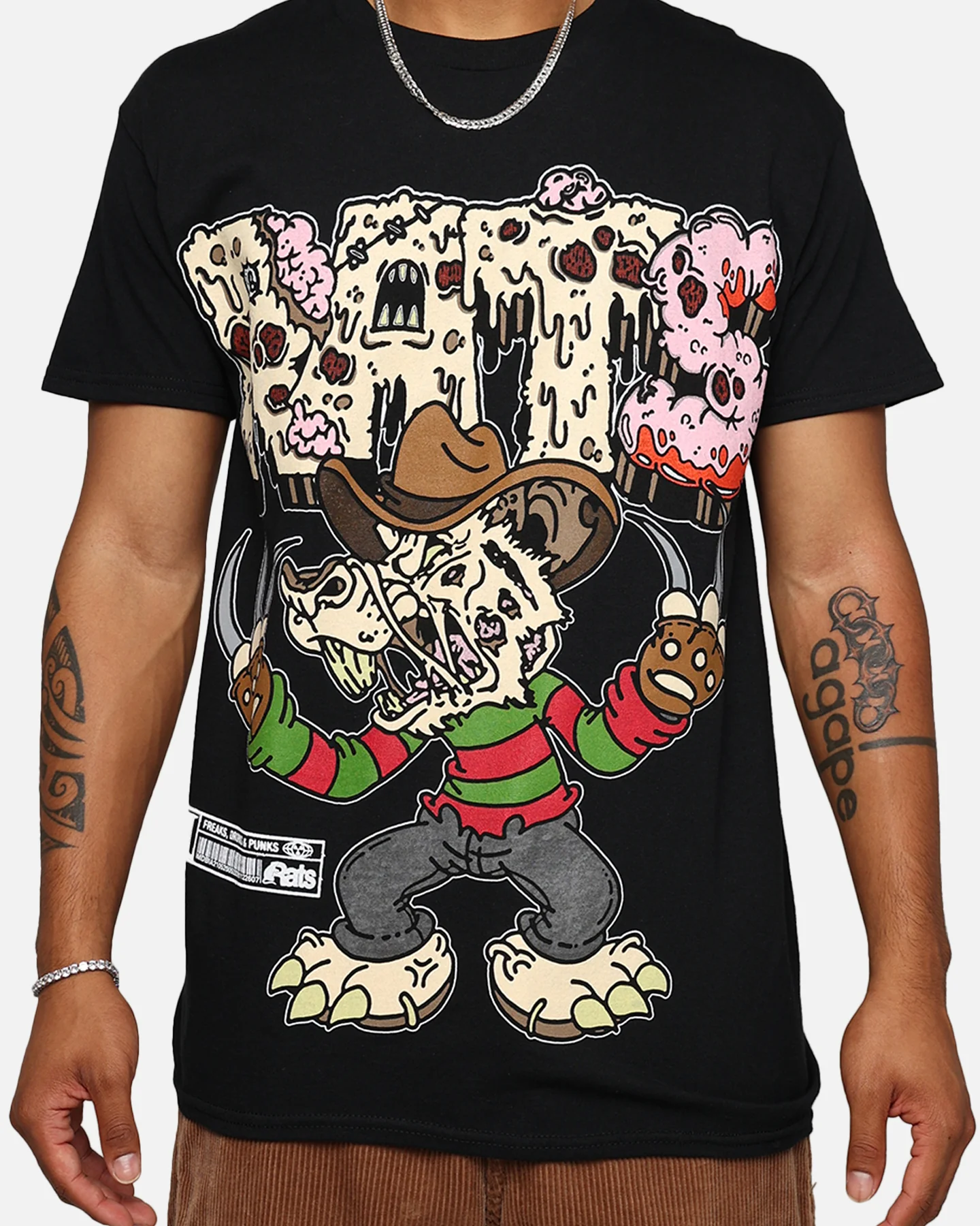 Rats Get Fat Ratty The 14th T-Shirt Black - Image 3