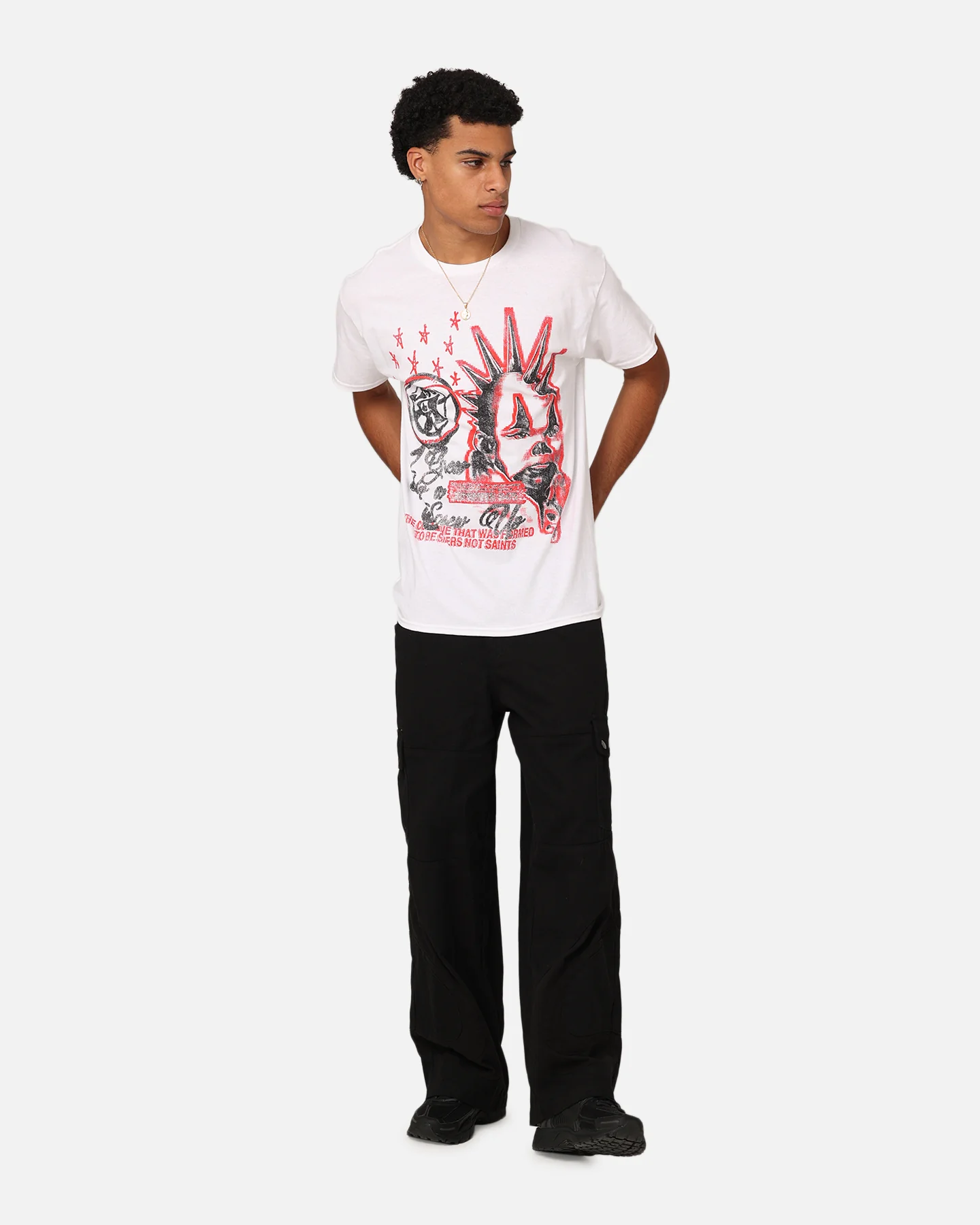Rats Get Fat Screw Up T-Shirt White - Image 3