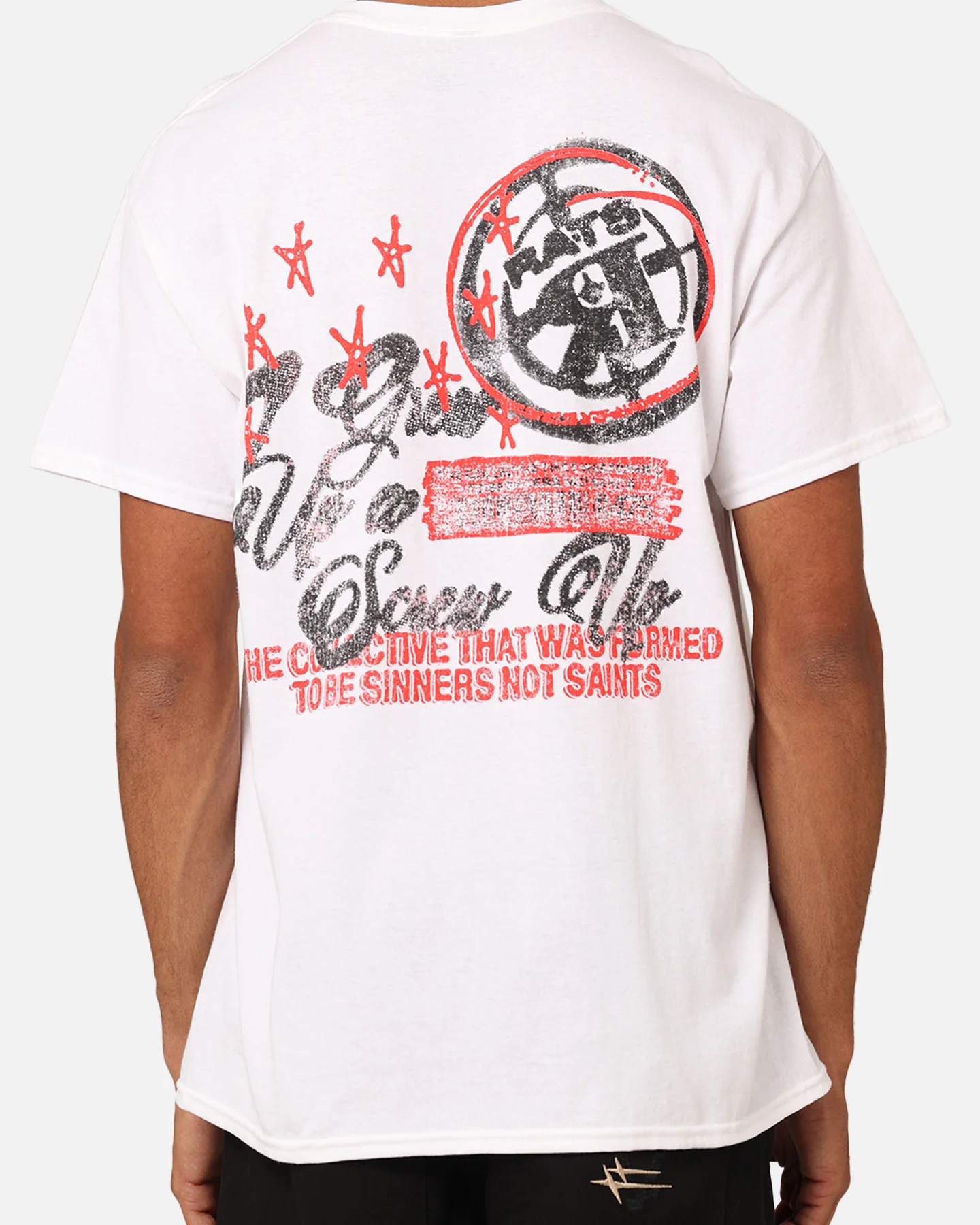 Rats Get Fat Screw Up T-Shirt White - Image 5