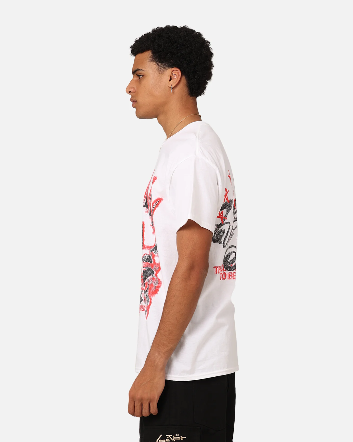 Rats Get Fat Screw Up T-Shirt White - Image 7