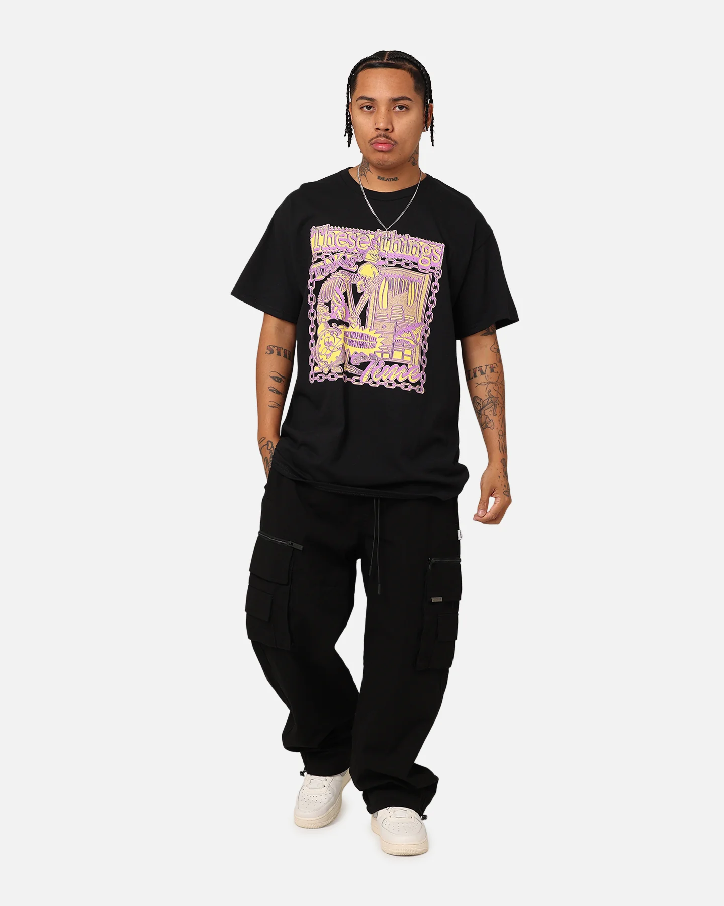 Rats Get Fat Time T-Shirt Black - Image 3