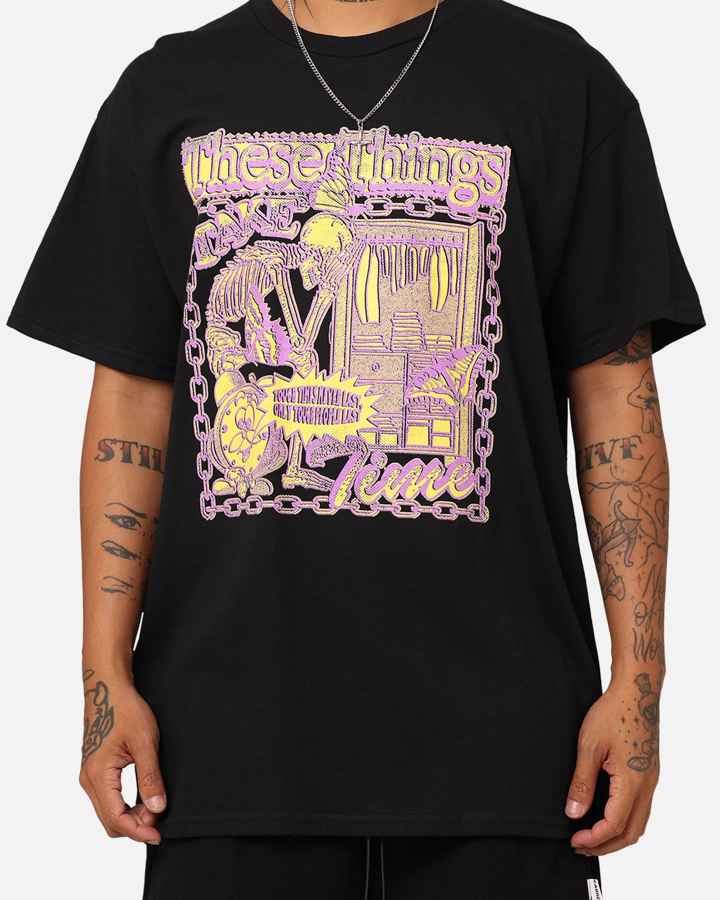 Rats Get Fat Time T-Shirt Black - Image 4