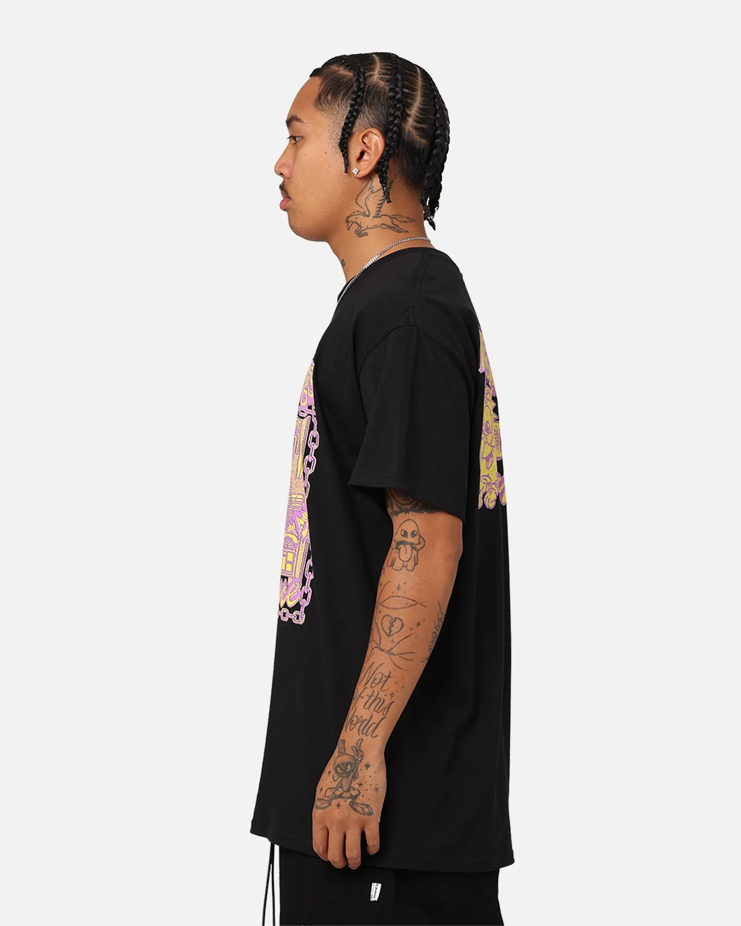 Rats Get Fat Time T-Shirt Black - Image 7
