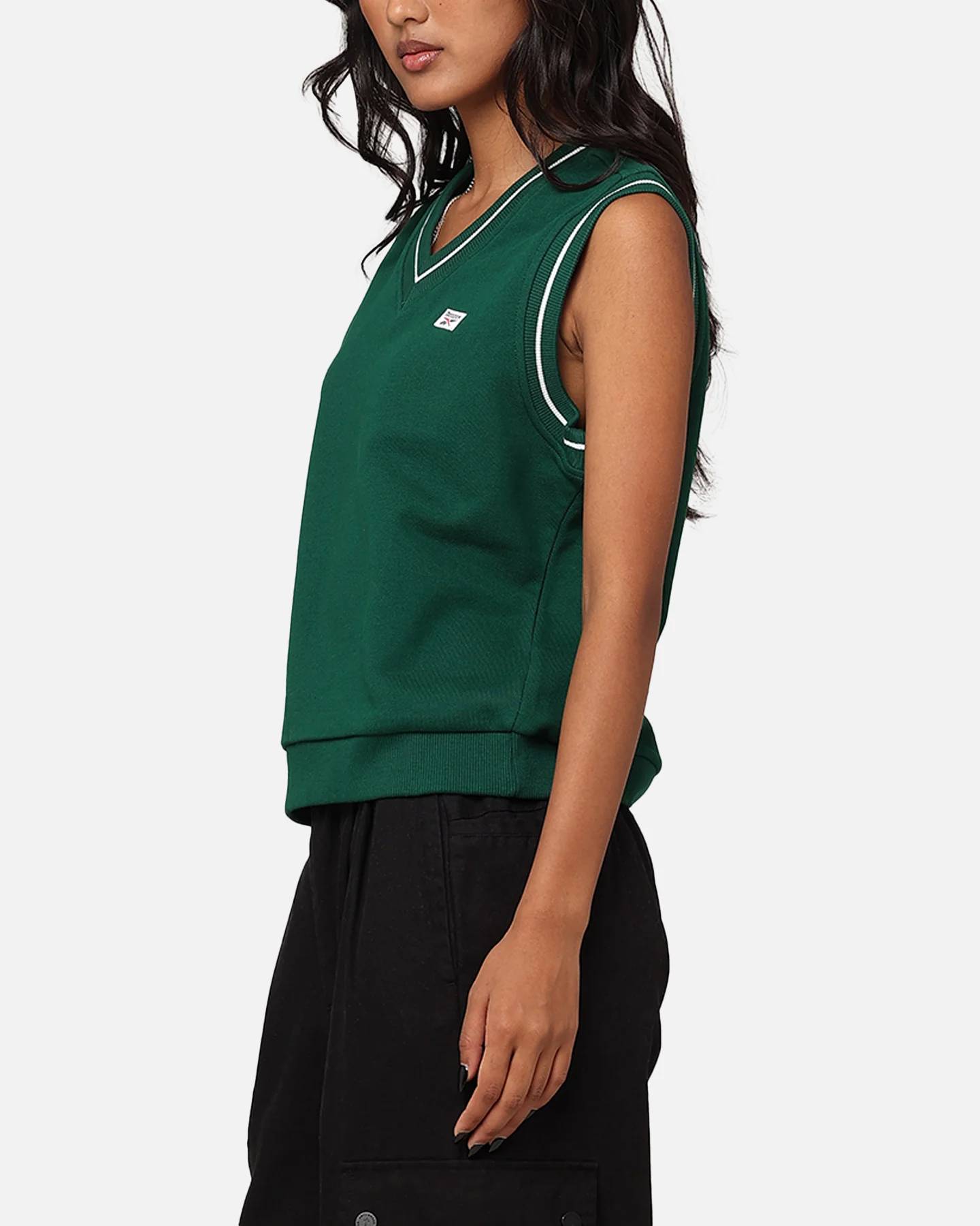 Reebok Women's Court Classics Vest Dark Green - Image 5